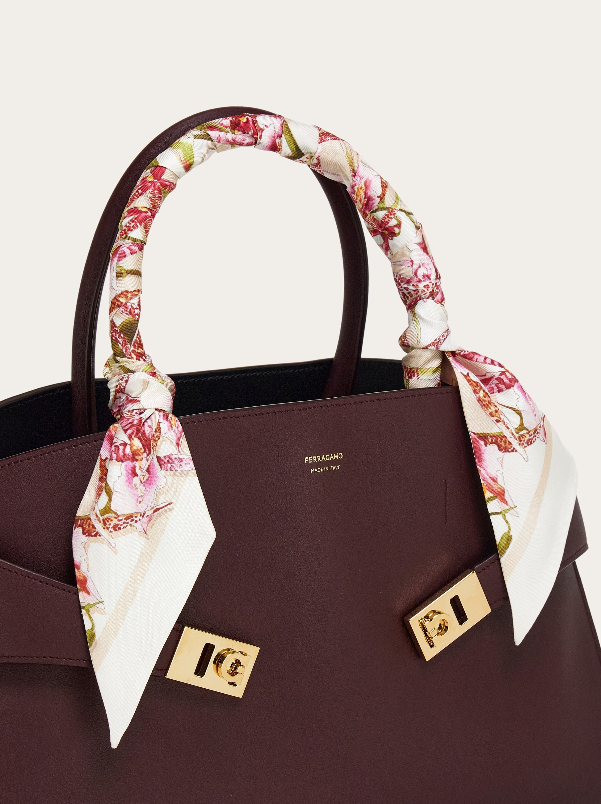 Floral bloom print silk mini bandeau - Women | Ferragamo