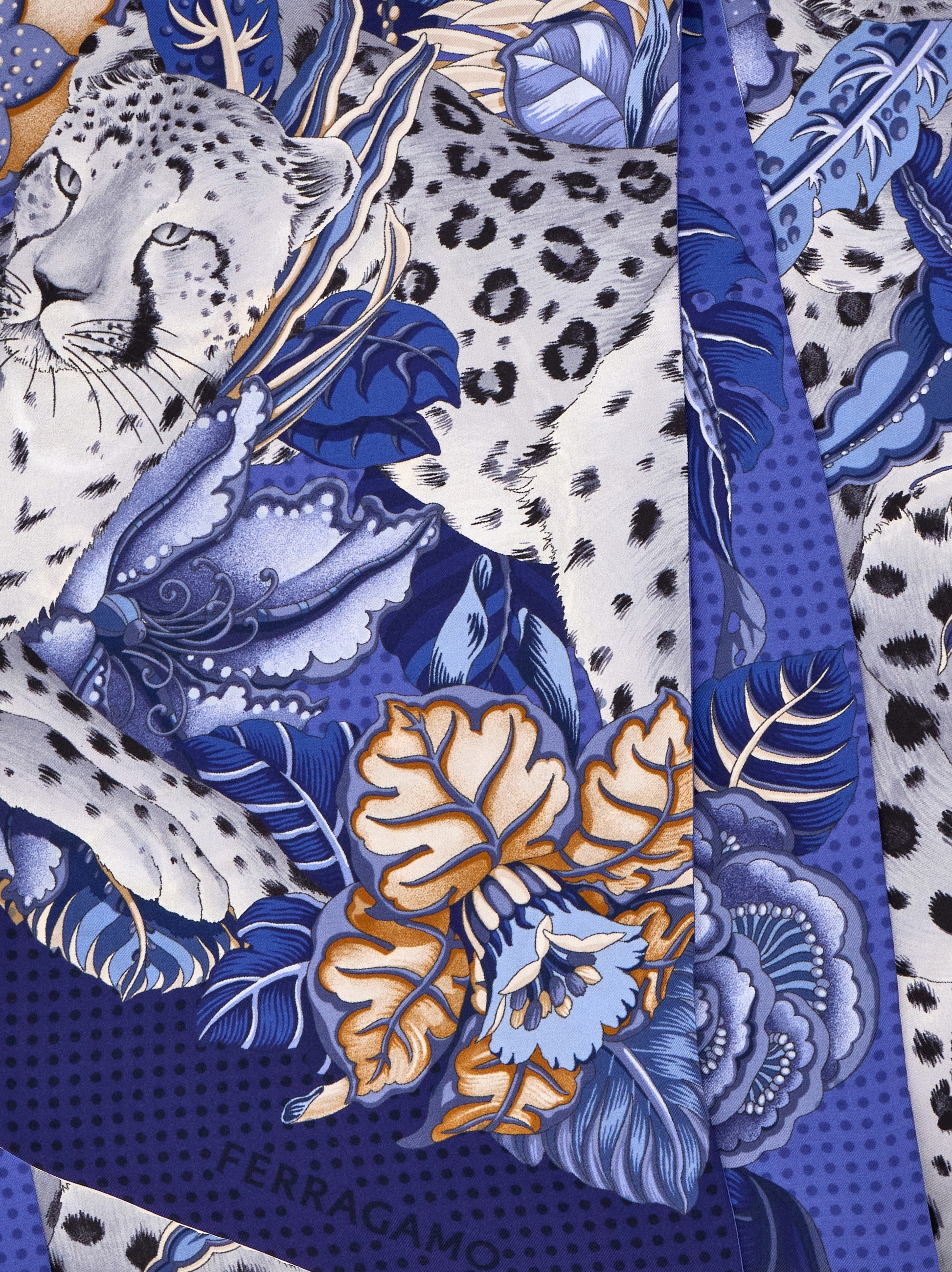 Cheetah print silk bandeau - Women | Ferragamo