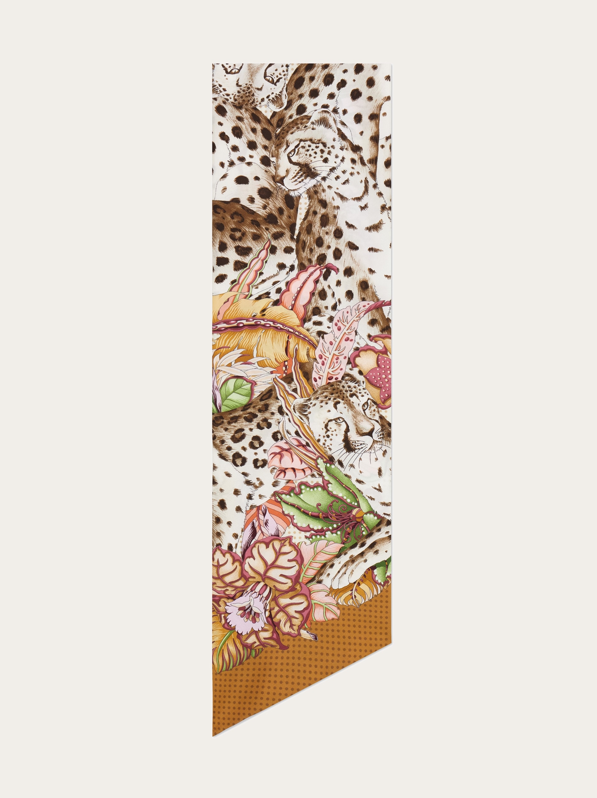 Cheetahs print silk bandeau - Women | Ferragamo