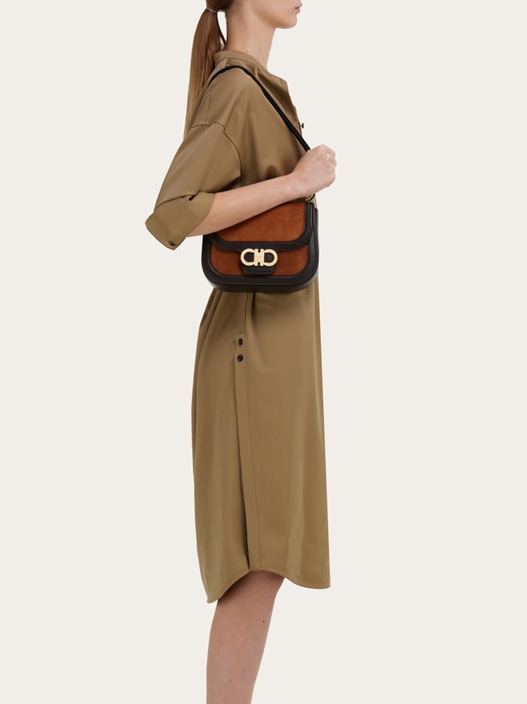 Sac à bandoulière double Gancini (XS) Gallery image 2