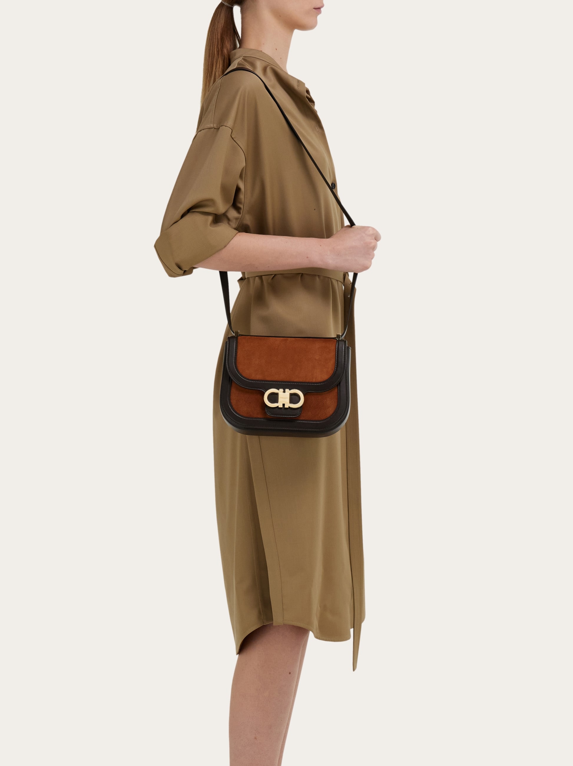 Double Gancini crossbody bag (XS) - Women | Ferragamo