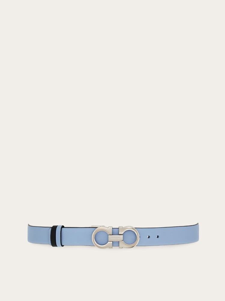 Reversible and adjustable Gancini belt Gallery image 1