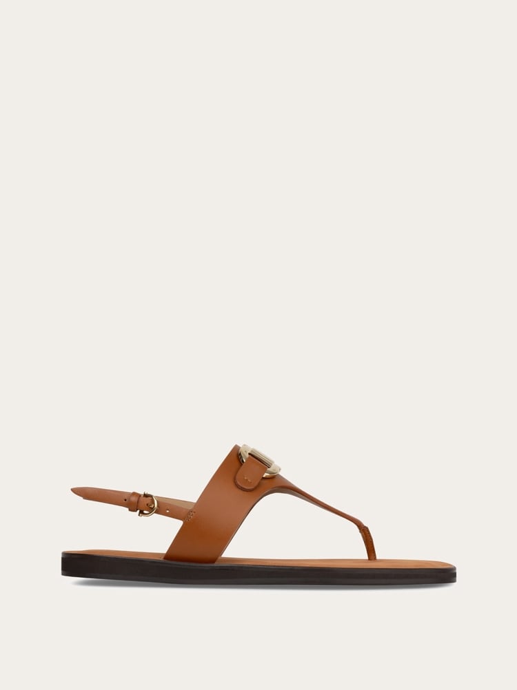 Gancini flat sandal Gallery image 1