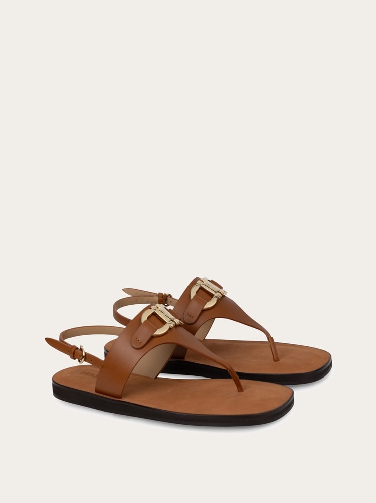 Gancini flat sandal Gallery image 2