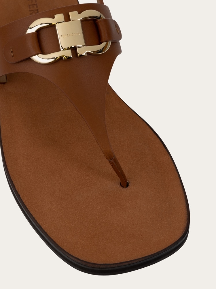 Gancini flat sandal Gallery image 5