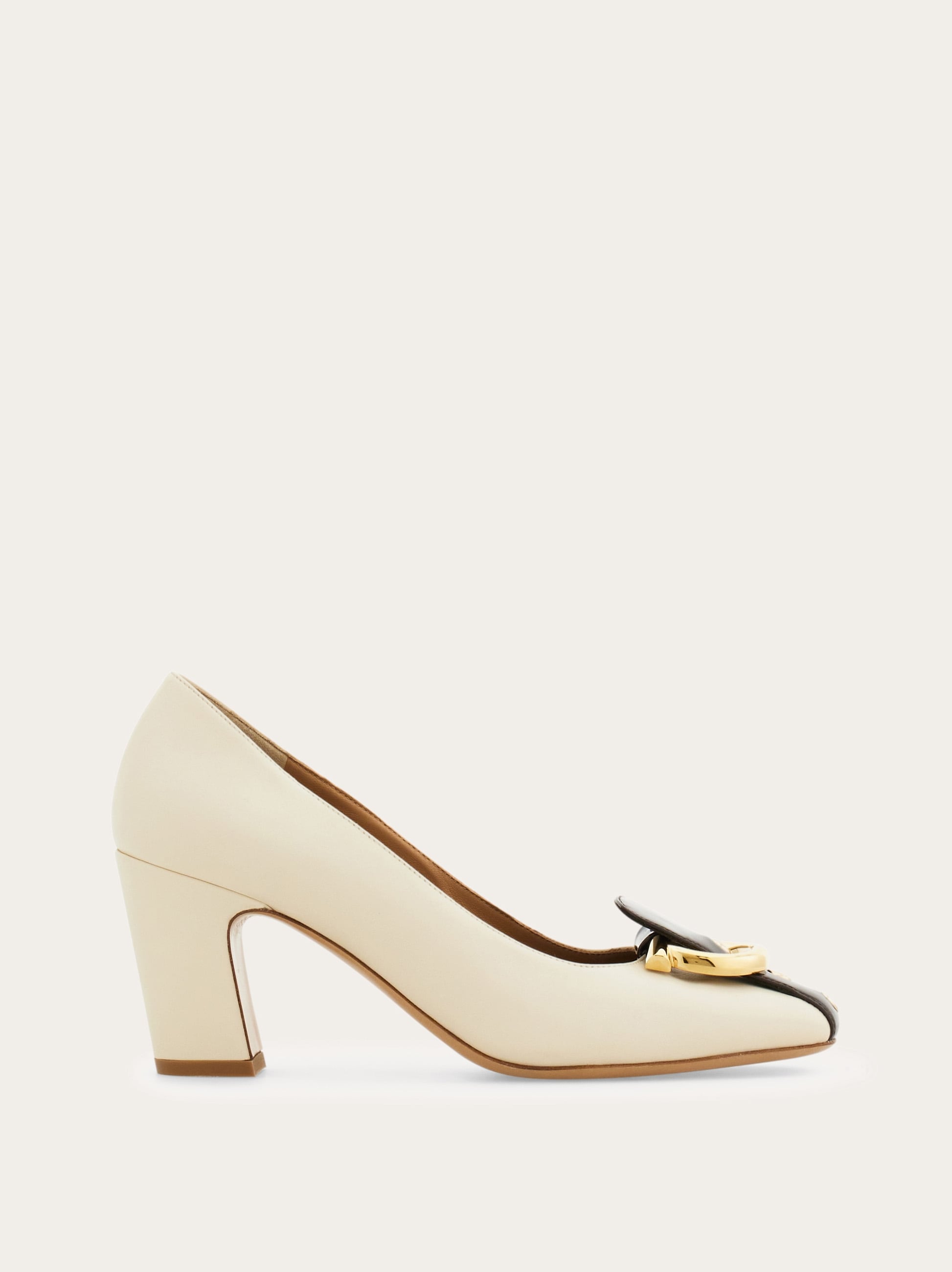 Gancini block heel pump - Women | Ferragamo
