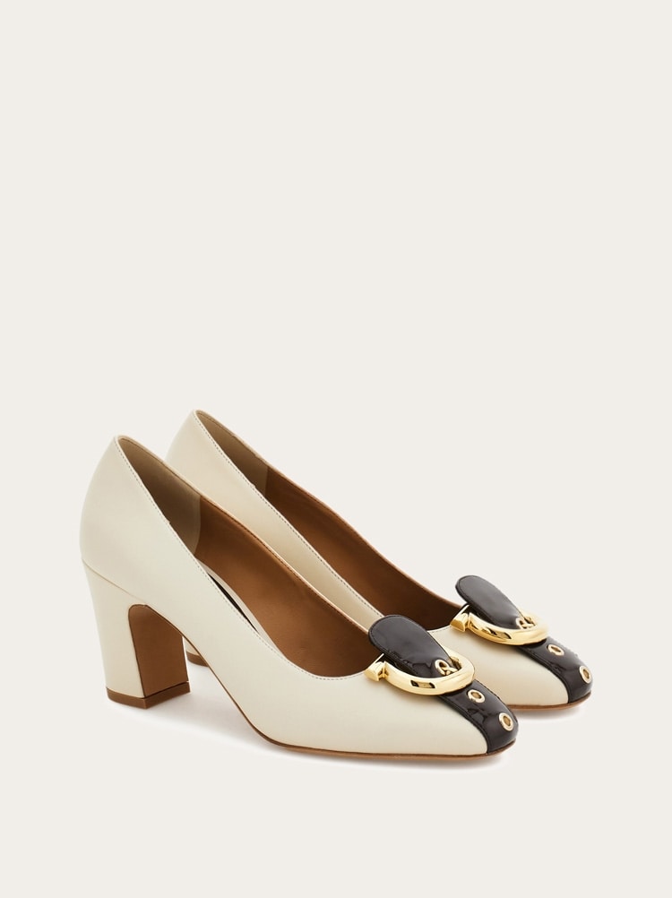 Gancini block heel pump Gallery image 2