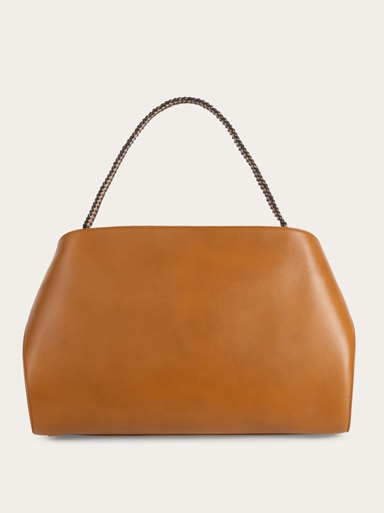 Hug soft bicolor shoulder bag (L) Gallery image 3