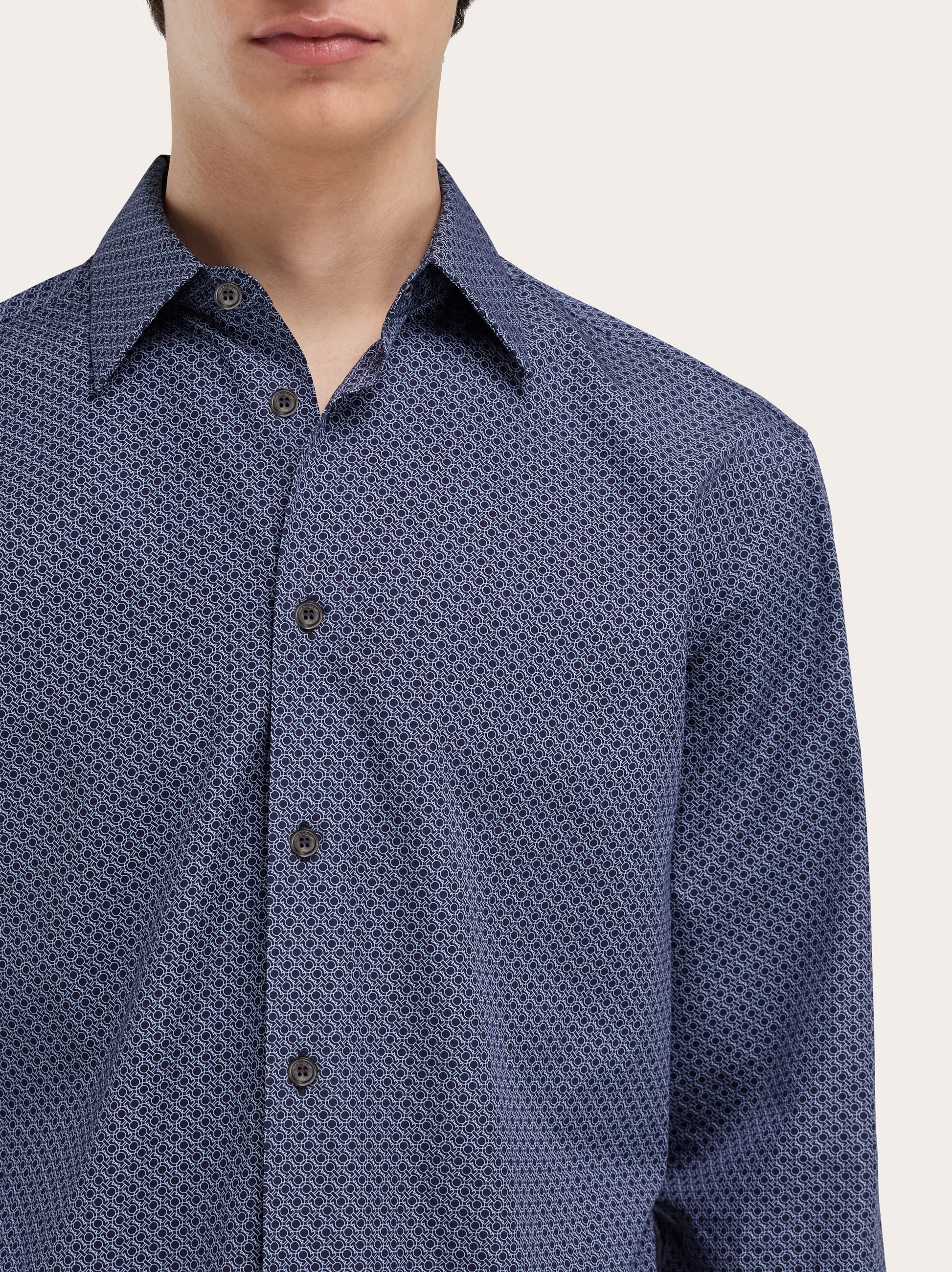 sh2625 Salvatore Ferragamo 柄シャツ Ferragamo Monogram shirt - Men | Ferragamo