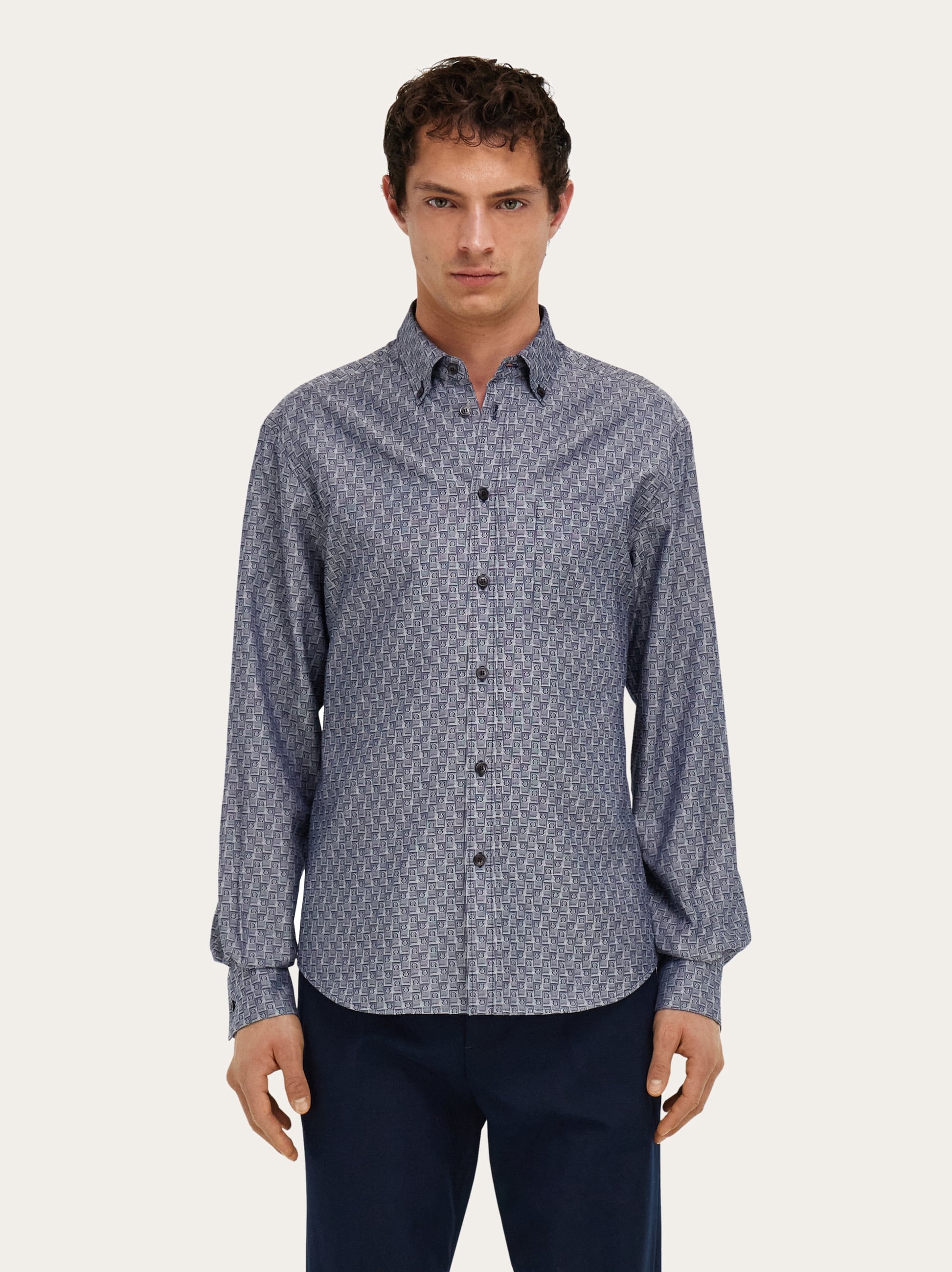 Ferragamo Monogram shirt - Men | Ferragamo