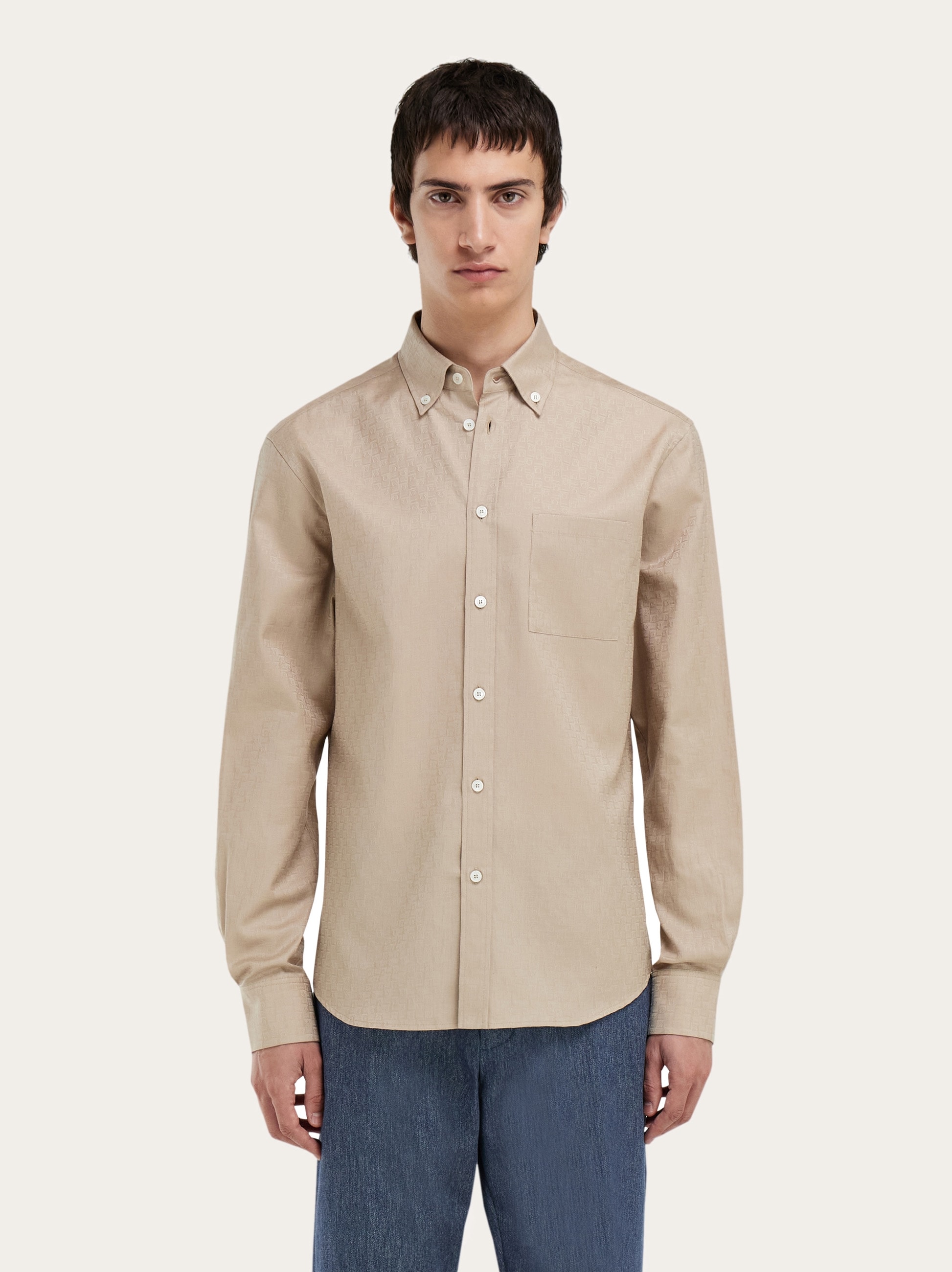 トップス salvatoreFerragamo Ferragamo Monogram shirt - Men | Ferragamo
