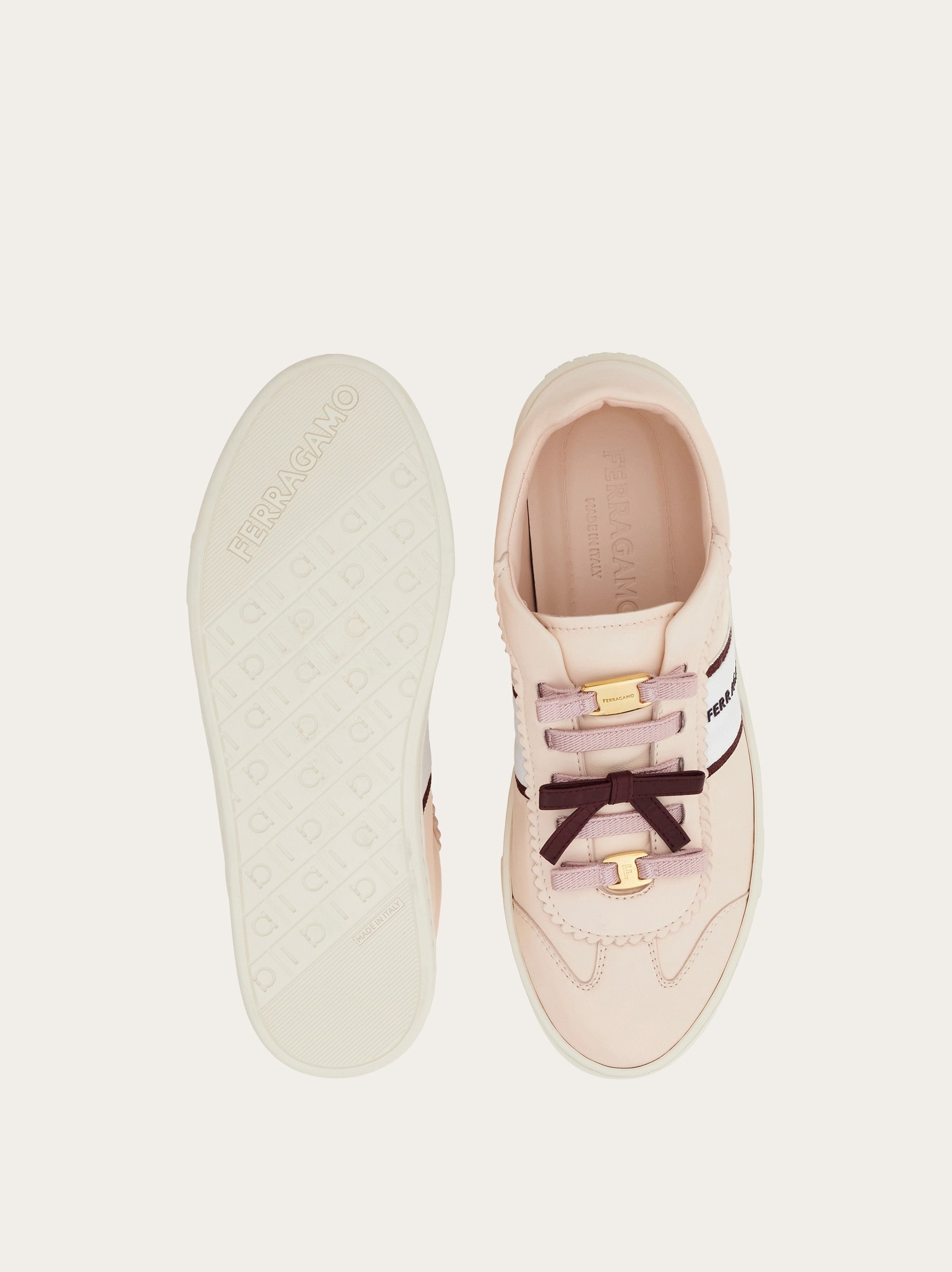 Sneaker with mini bow detail - Women | Ferragamo