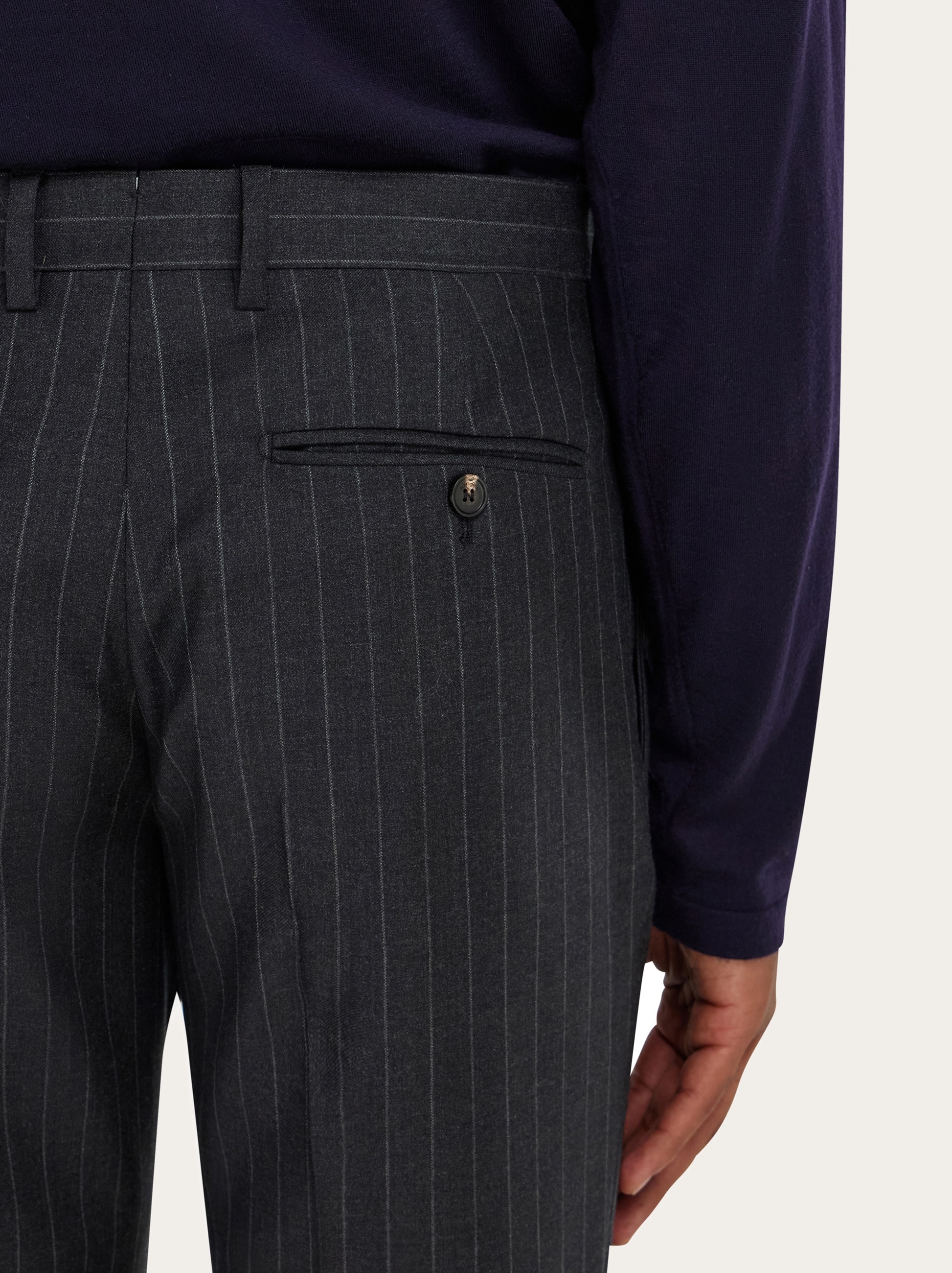 Wool pinstripe suit - Men | Ferragamo Wool pinstripe suit - Men | Ferragamo