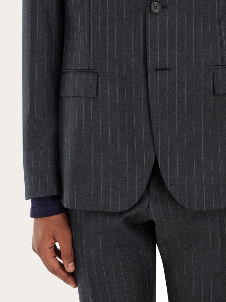 Wool pinstripe suit Gallery image 6