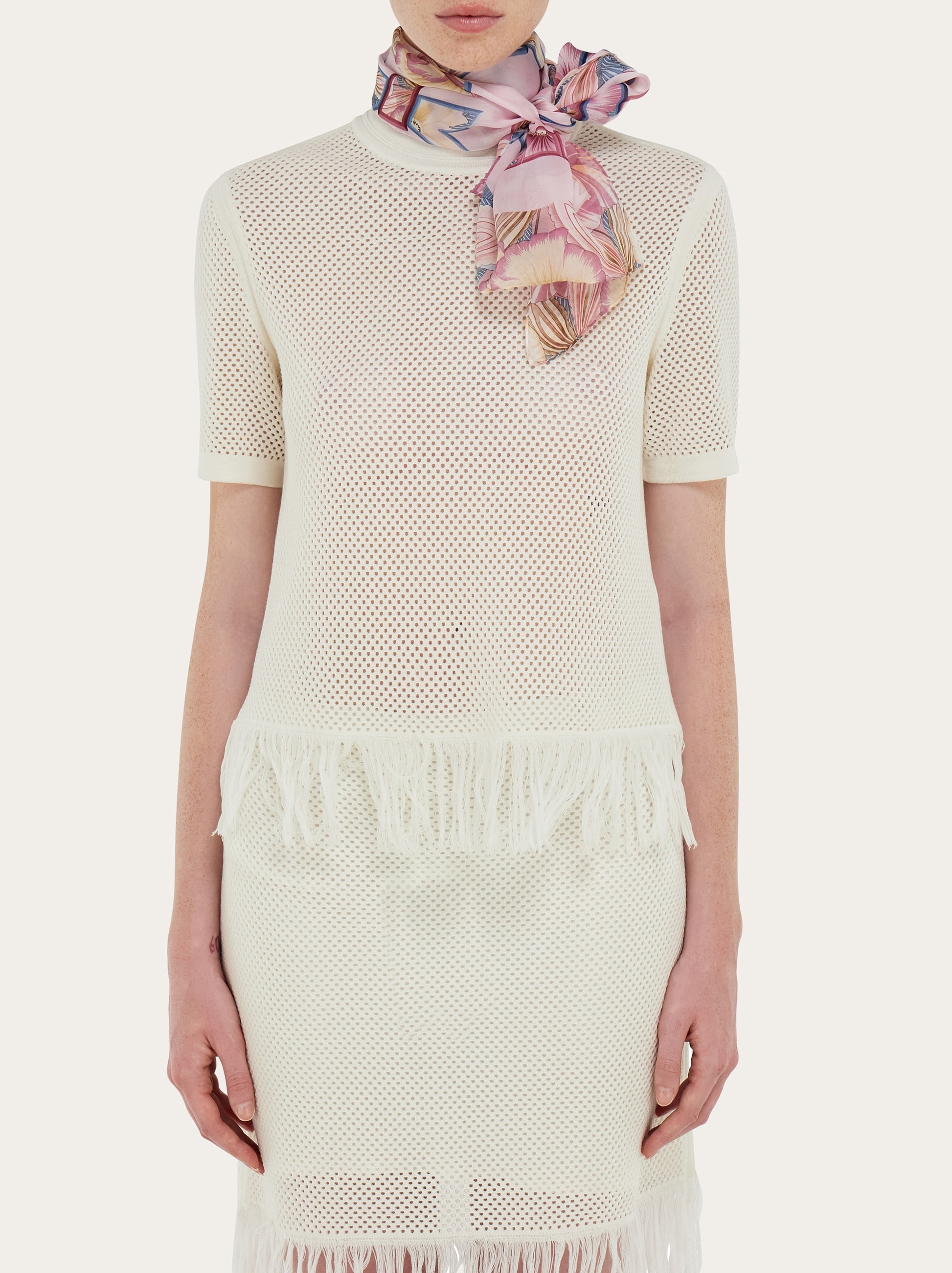 Brezza print silk scarf - Women | Ferragamo