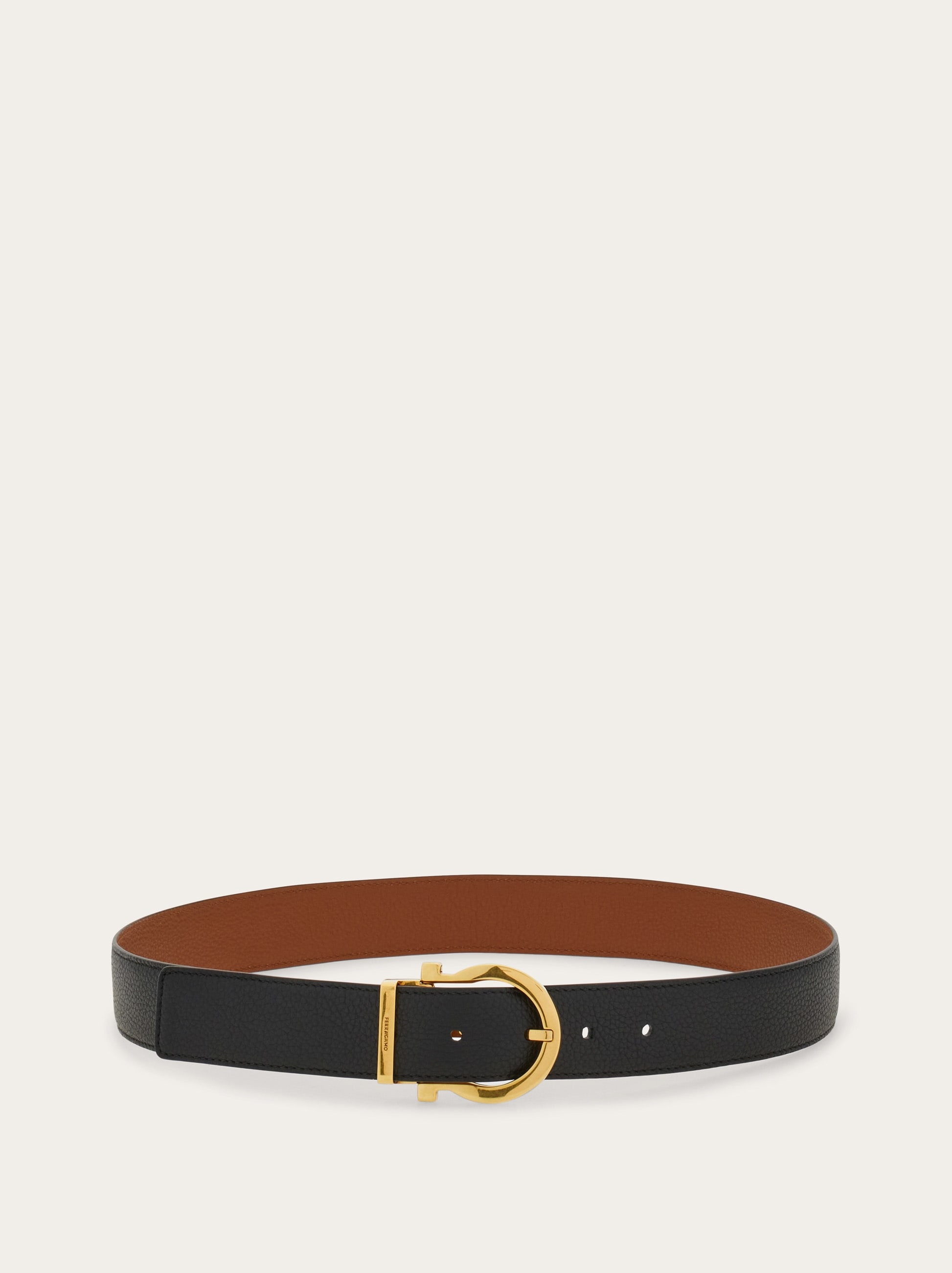 Reversible and adjustable Gancini belt - Women | Ferragamo