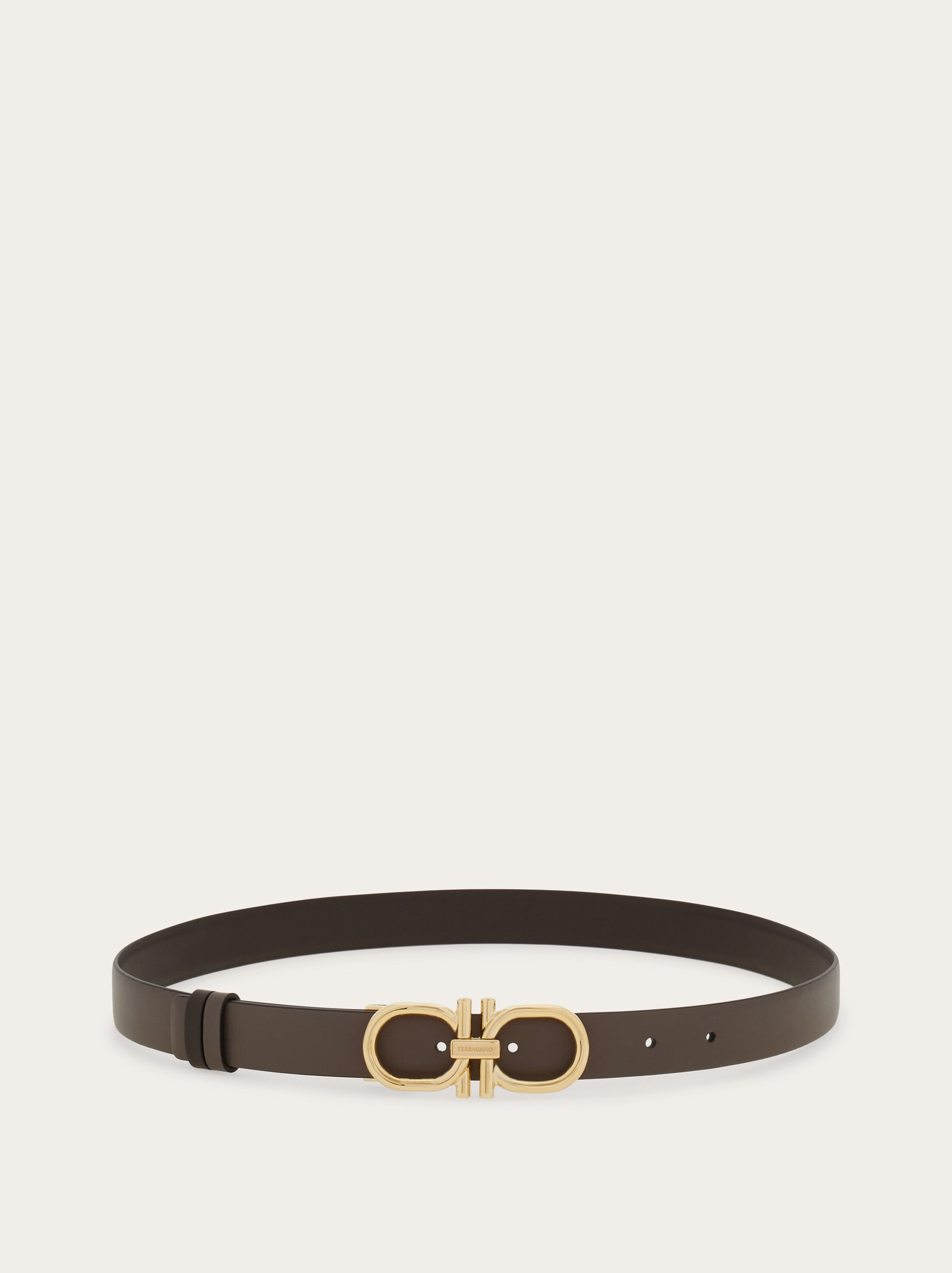 Reversible and adjustable Gancini belt - Women | Ferragamo