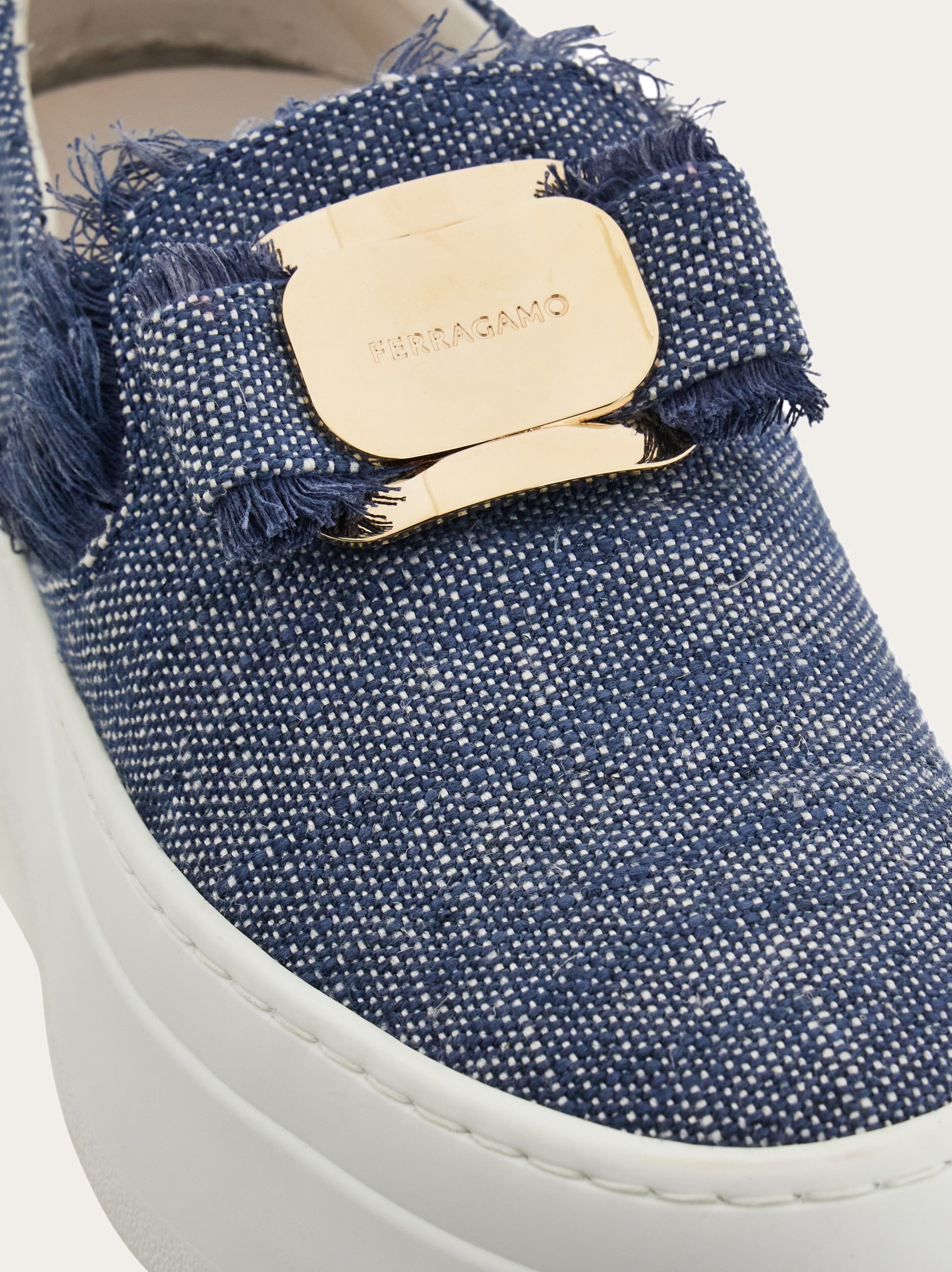 Salvatore Ferragamo デニムバレエシューズ Salvatore Ferragamo デニムバレエシューズ バレリーナシューズ