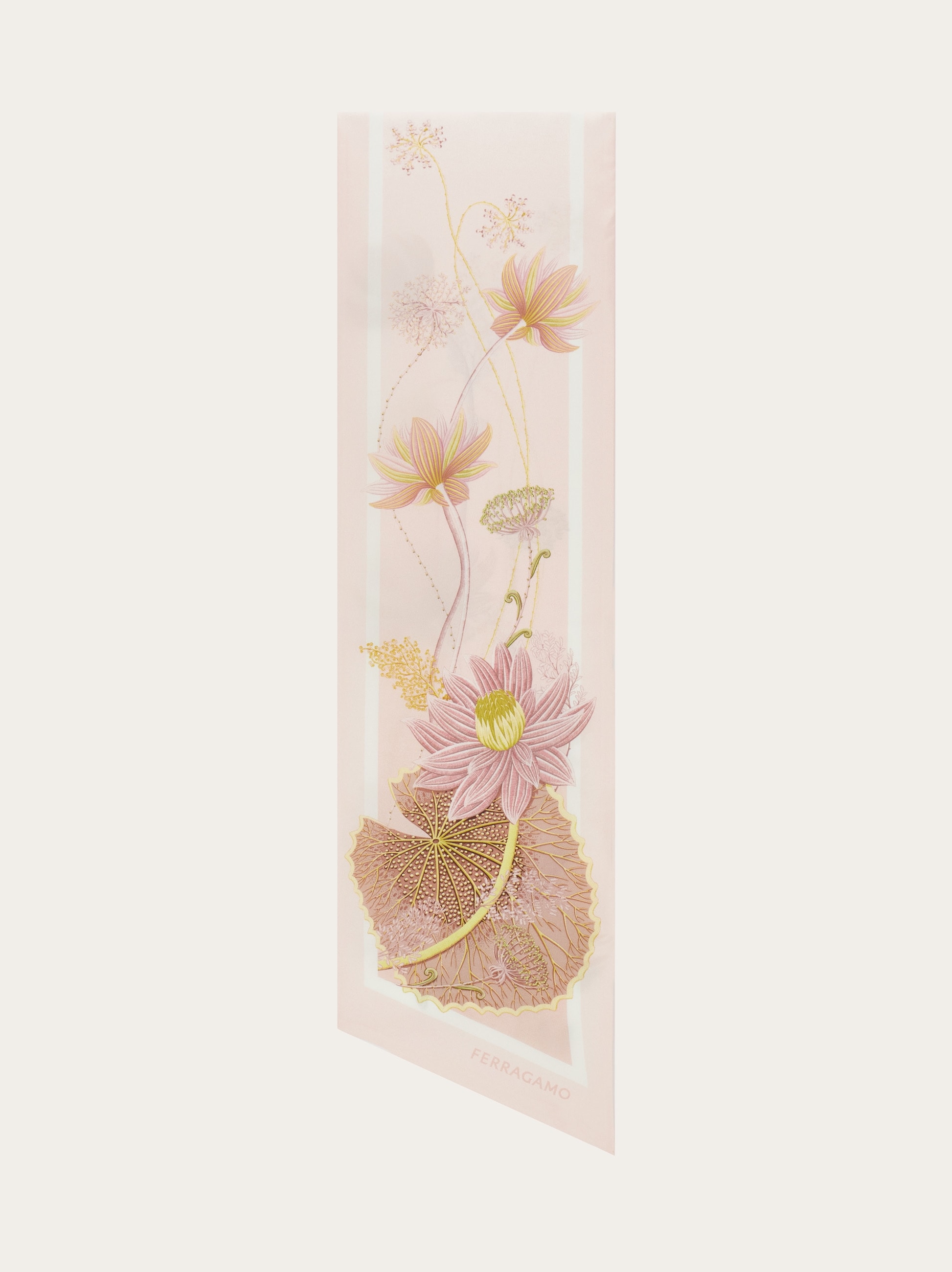 Water lily print silk bandeau - Women | Ferragamo