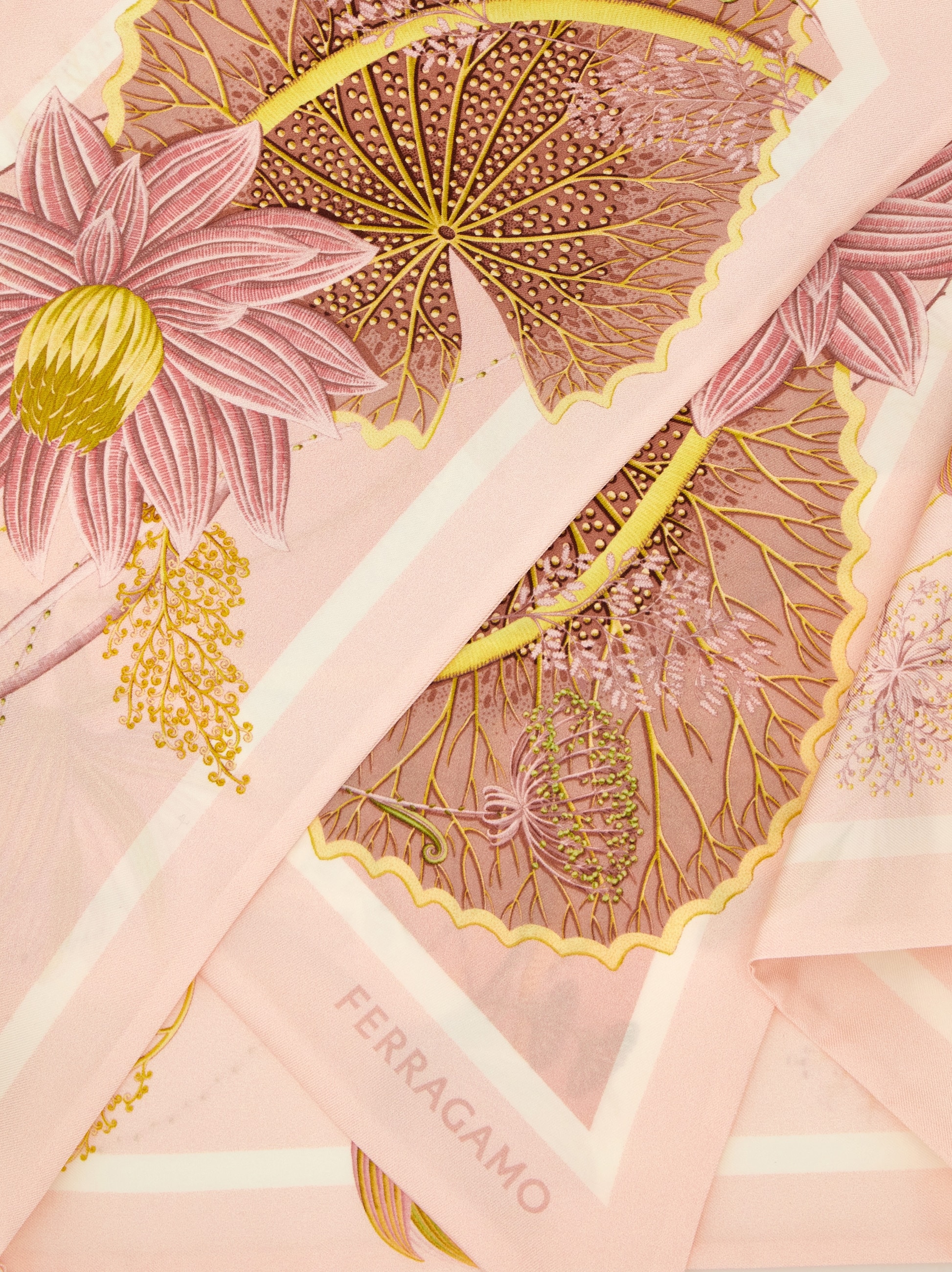 Water lily print silk bandeau - Women | Ferragamo