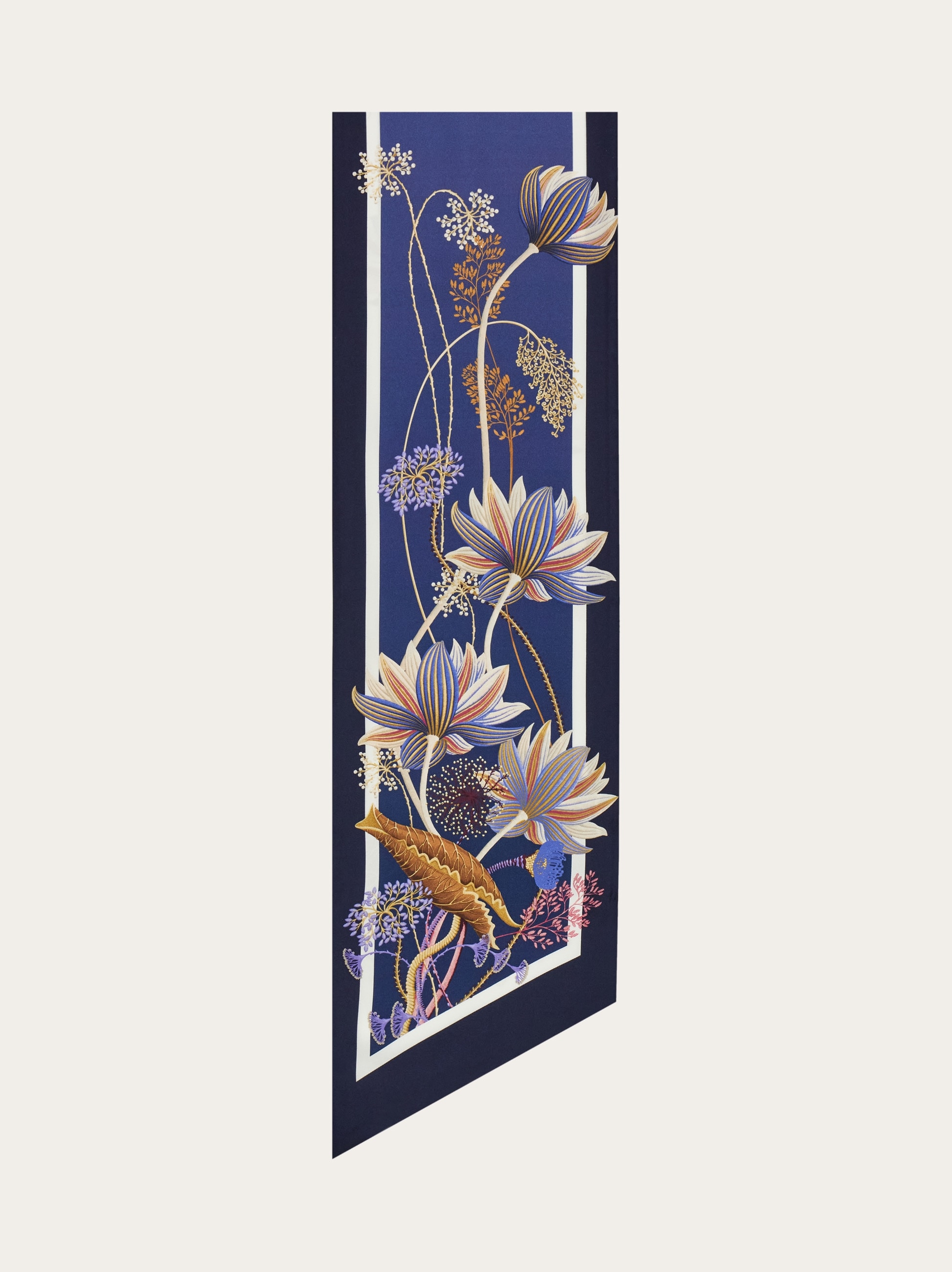 Water lilies print silk bandeau - Women | Ferragamo