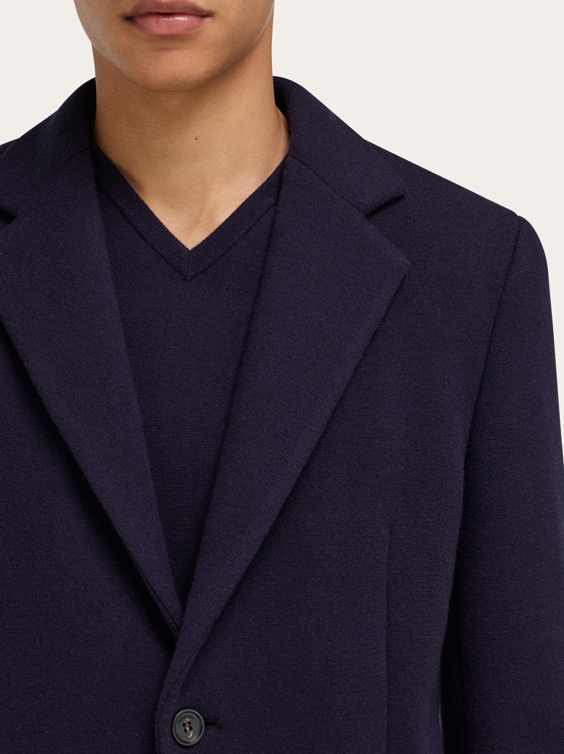 Single breasted jersey blazer - Men | Ferragamo