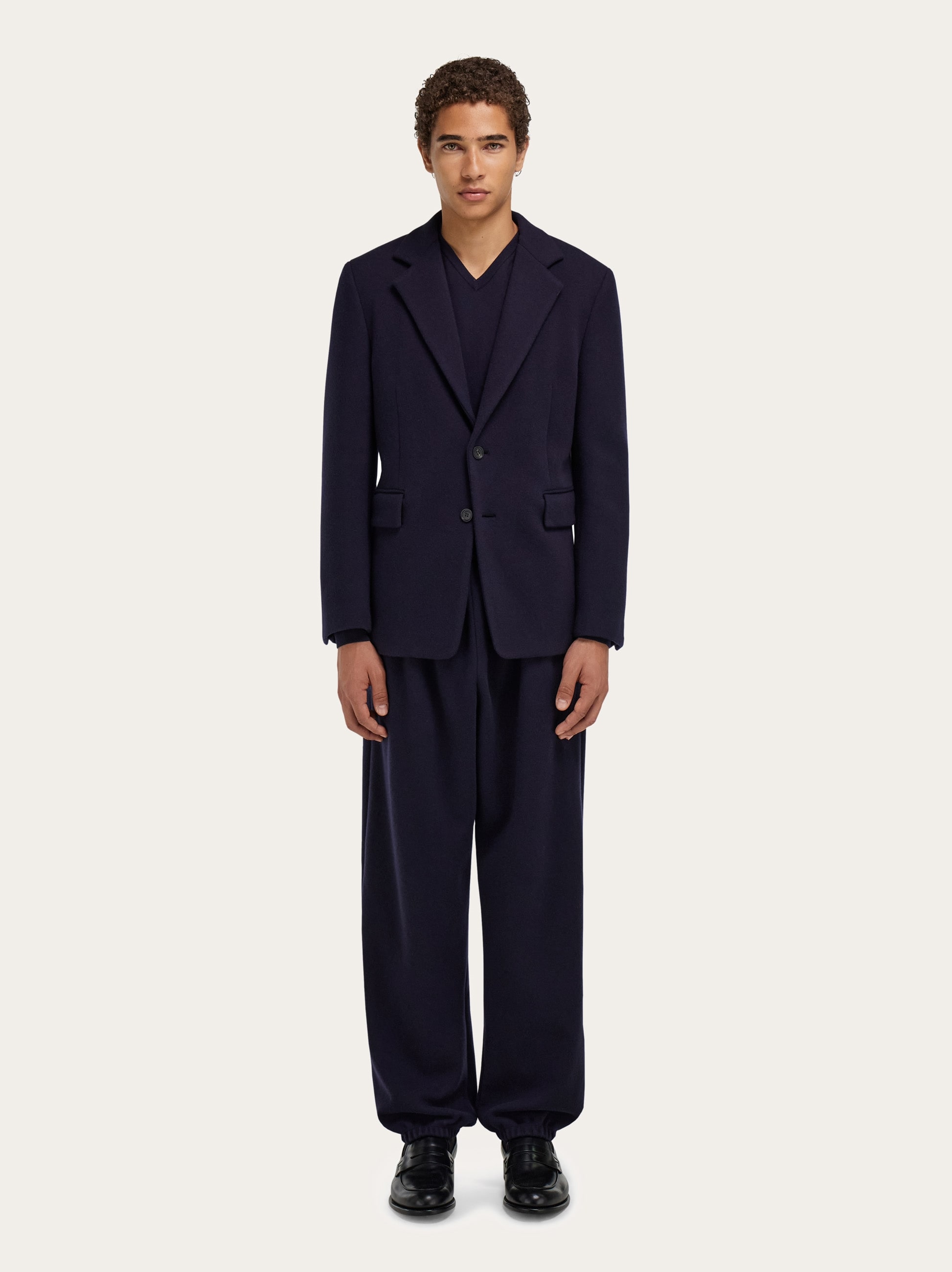 Single breasted jersey blazer - Men | Ferragamo