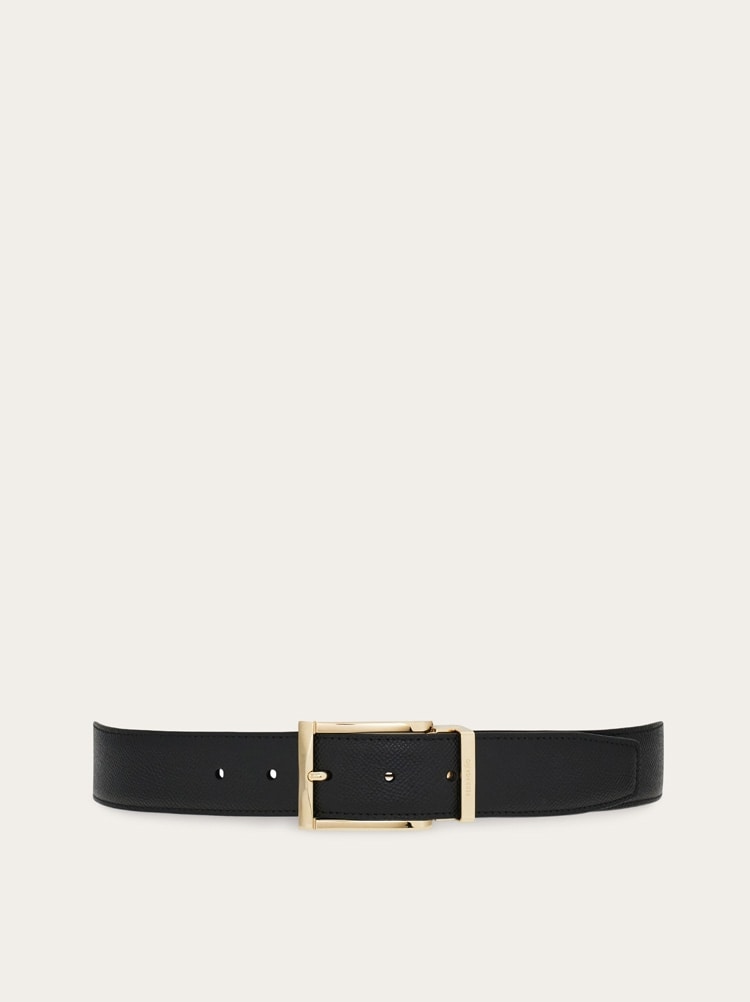 Reversible and adjustable Gancini belt Gallery image 1