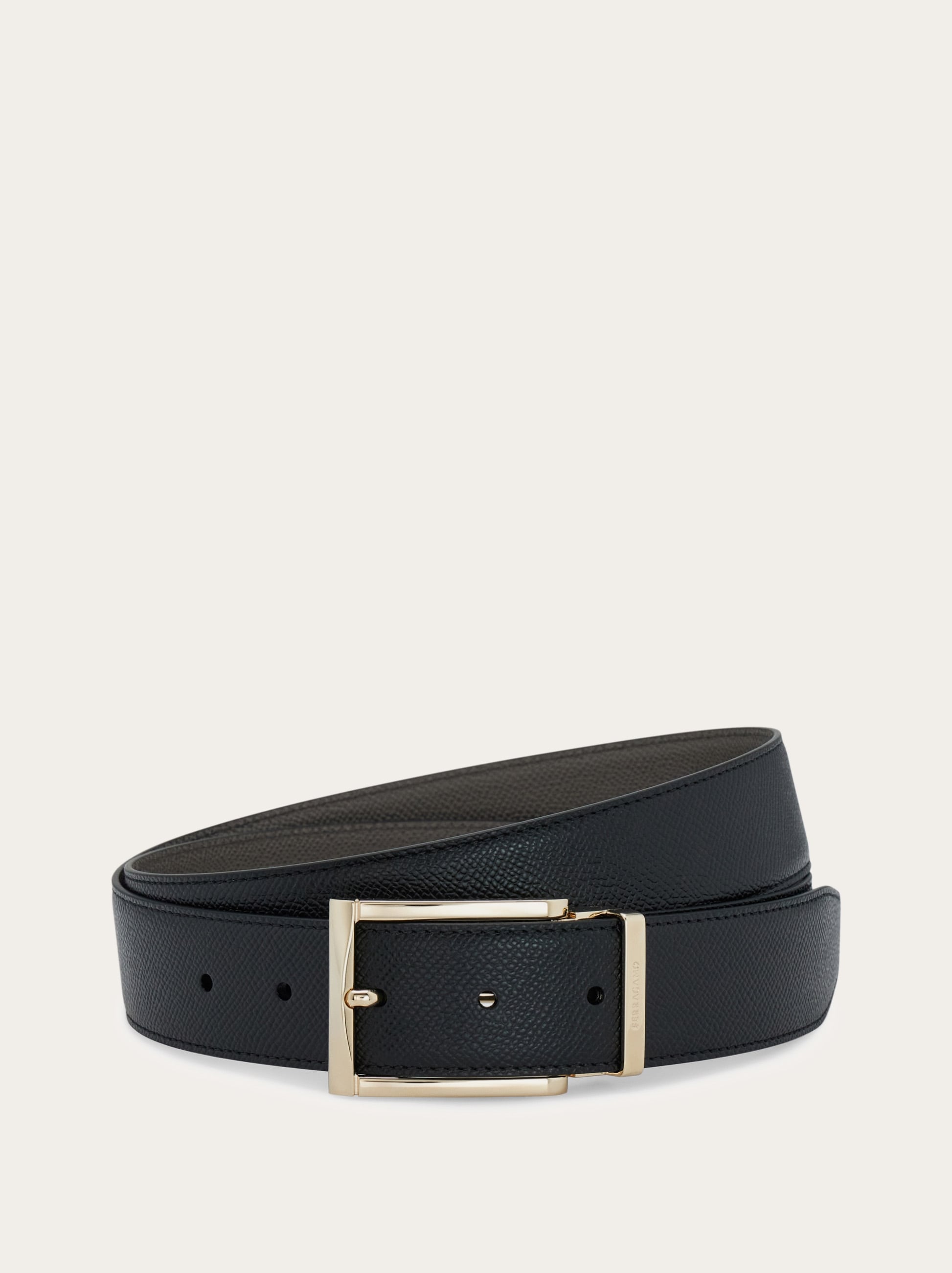 Reversible and adjustable Gancini belt - Men | Ferragamo