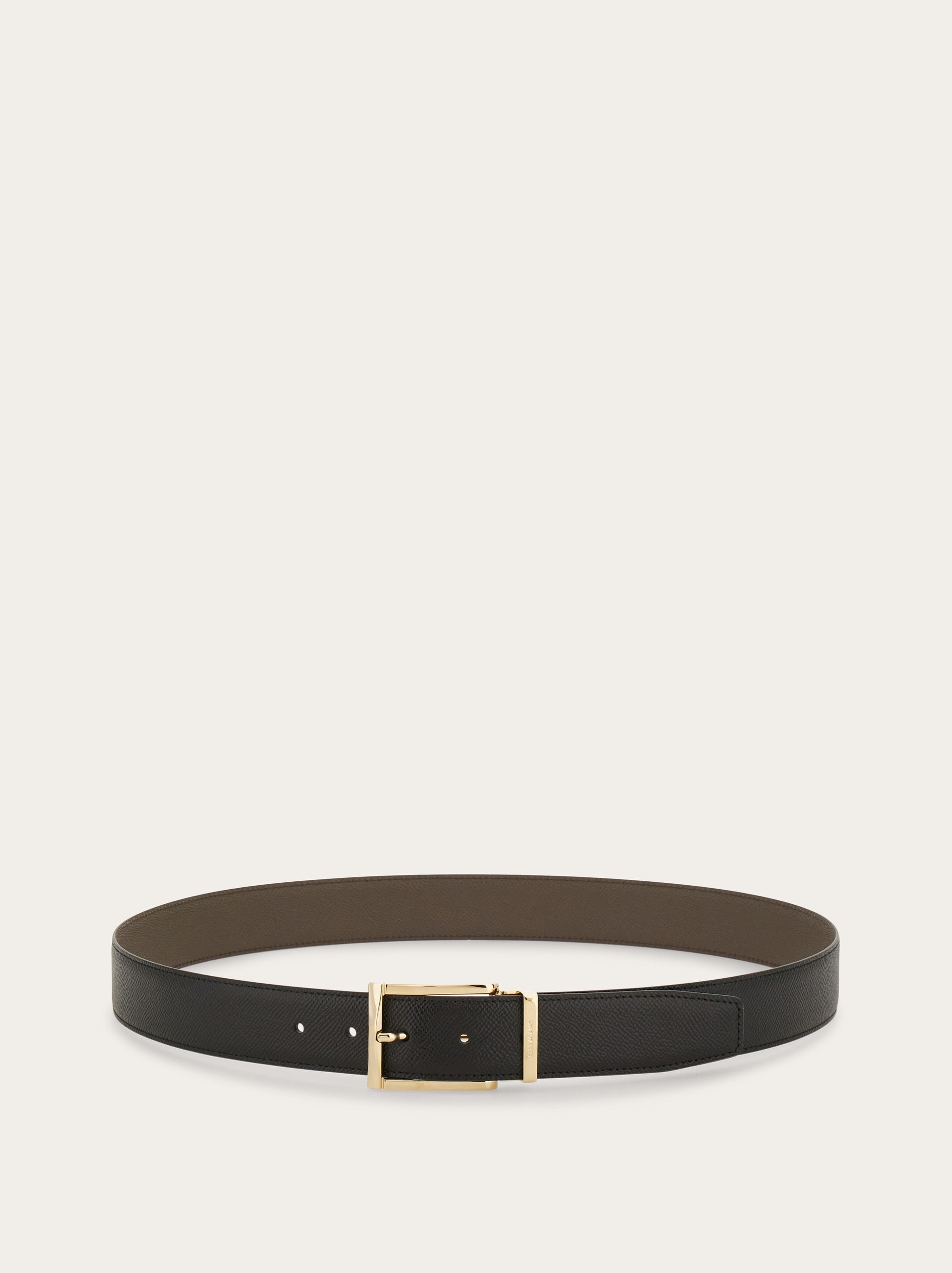 Reversible and adjustable Gancini belt - Men | Ferragamo
