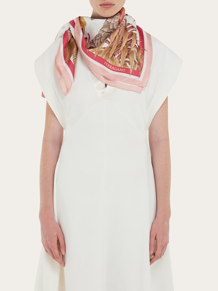 India print silk scarf Gallery image 3