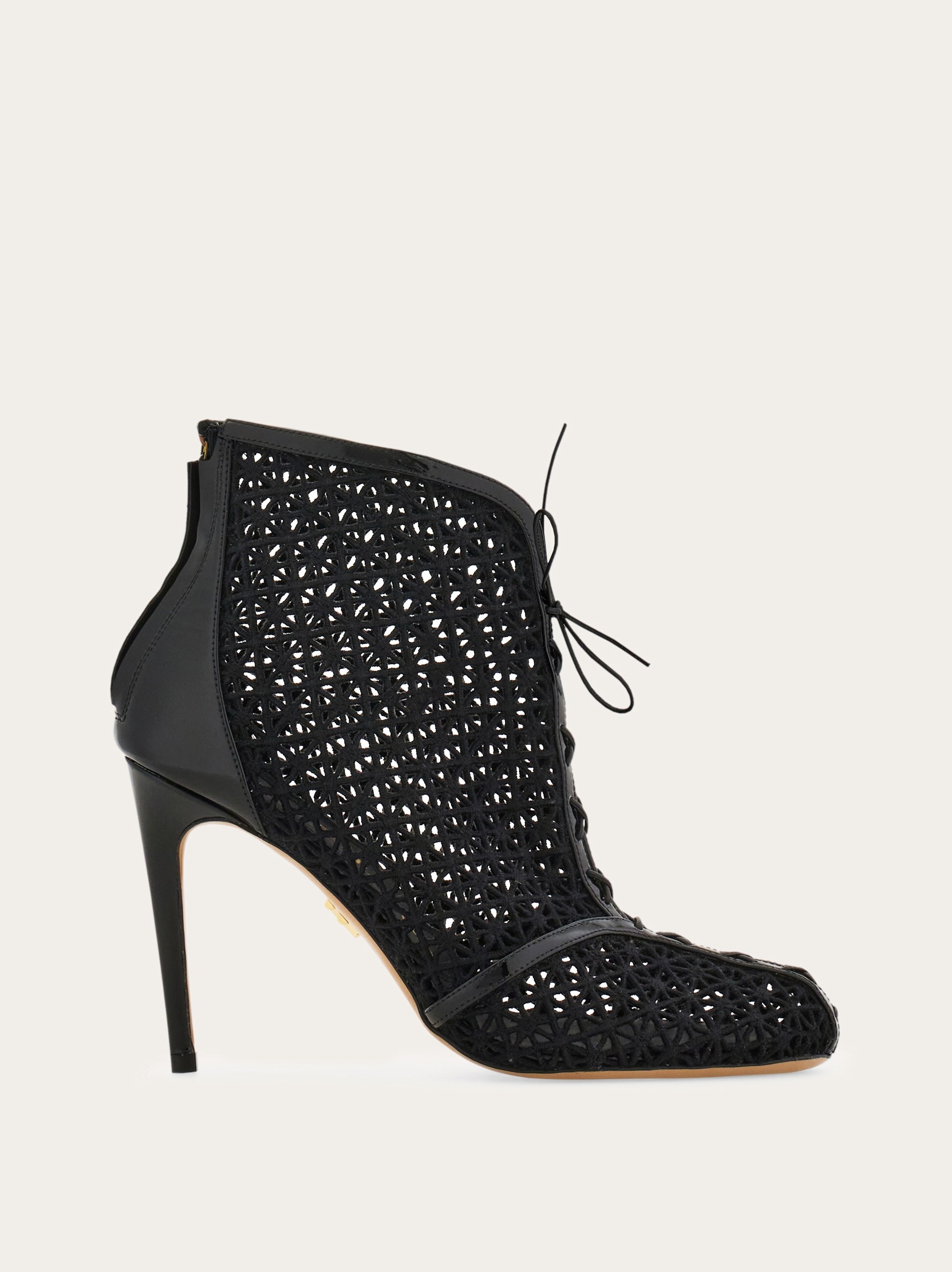 Macramé ankle boot - Women | Ferragamo display picture 1