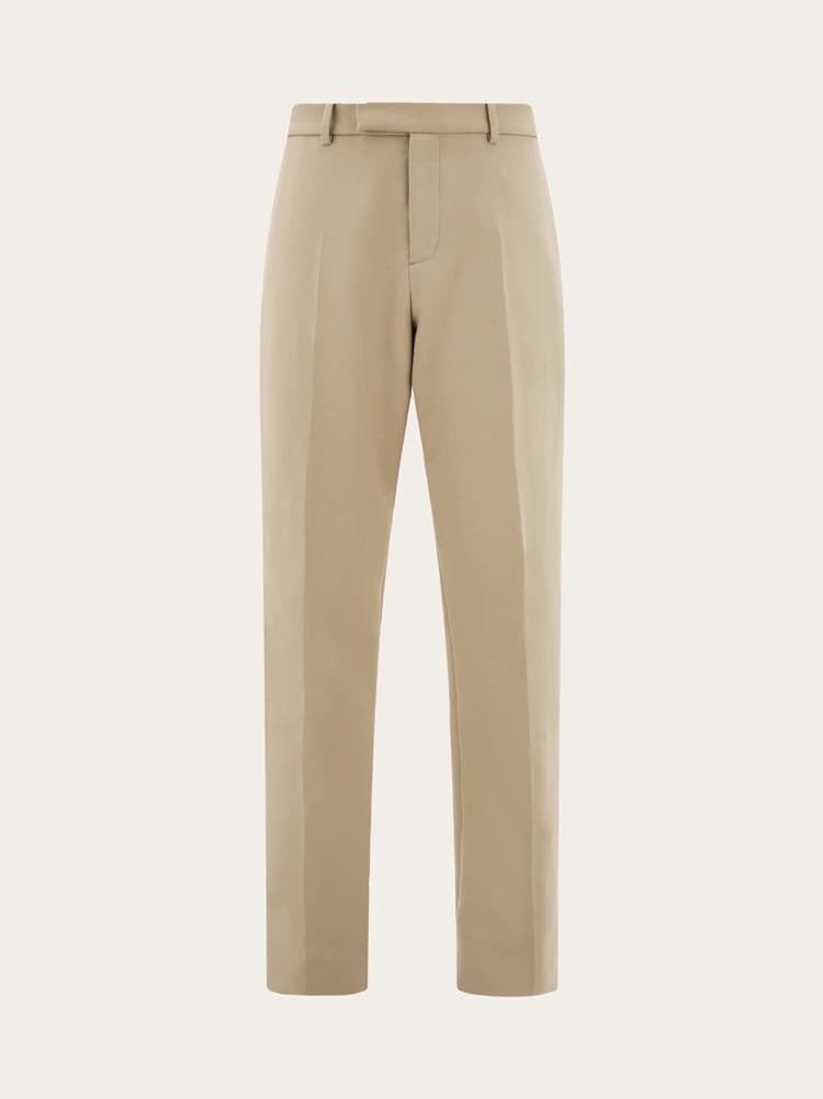 Cotton cashmere chinos Gallery image 1