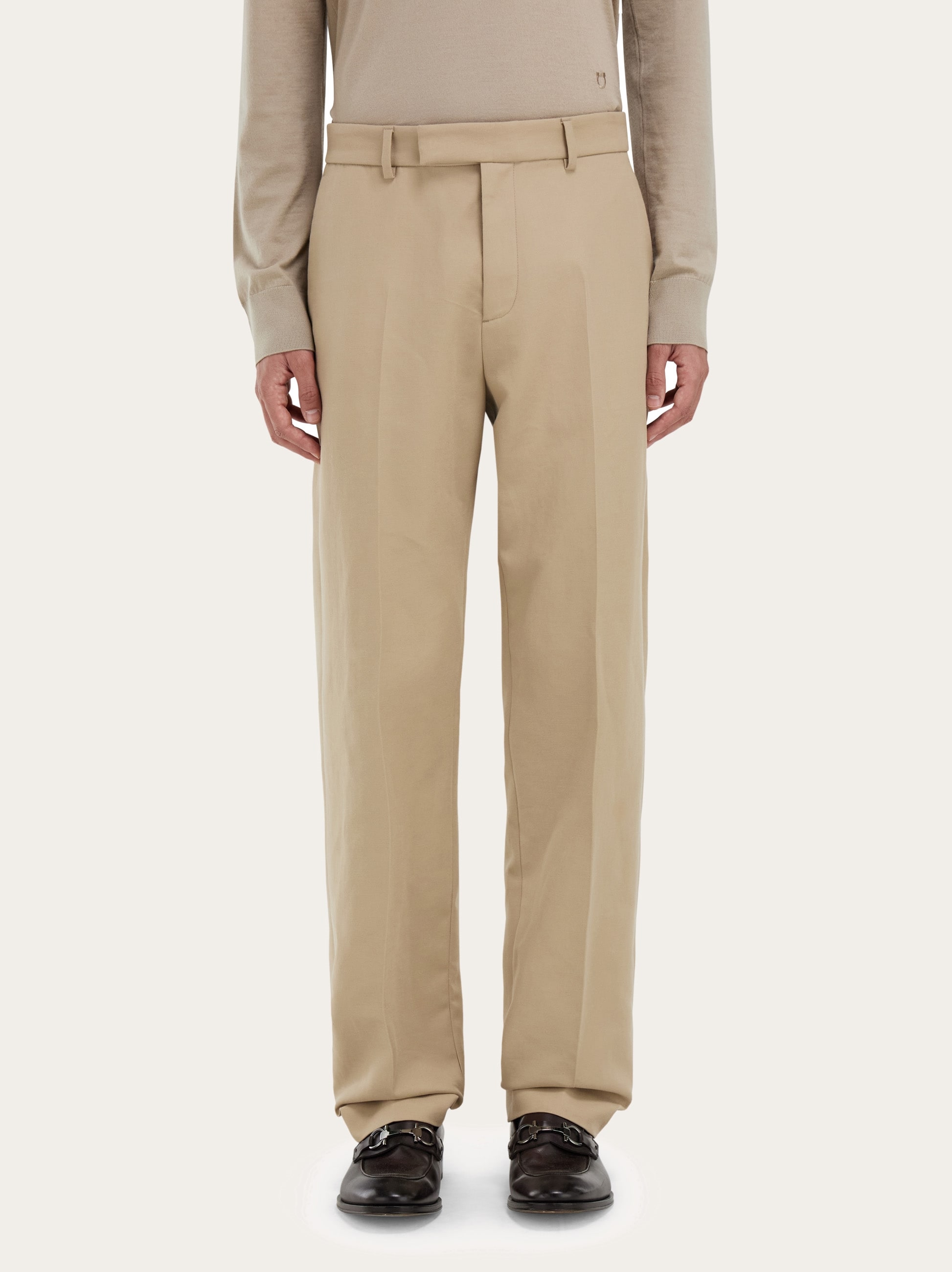 Cotton blend chinos - Men | Ferragamo
