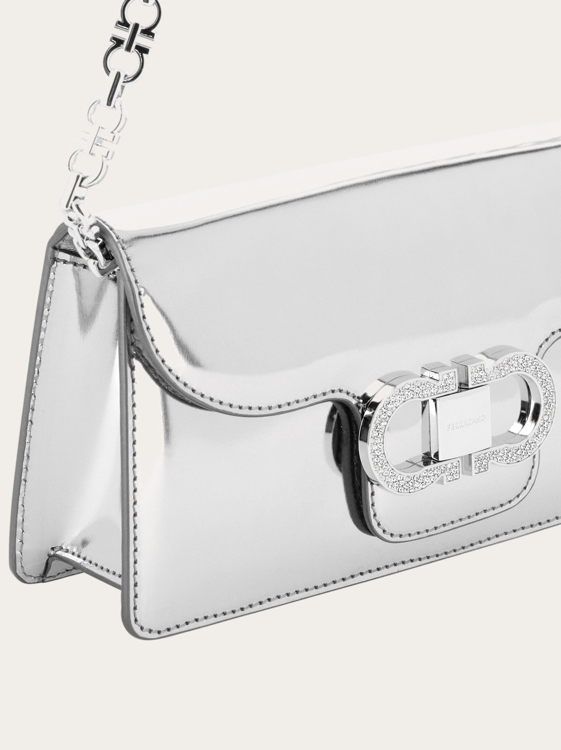 Mini bag double Gancini chain - Women | Ferragamo