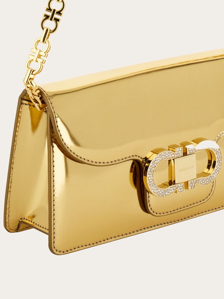 Mini bag catena Double Gancini Gallery image 6