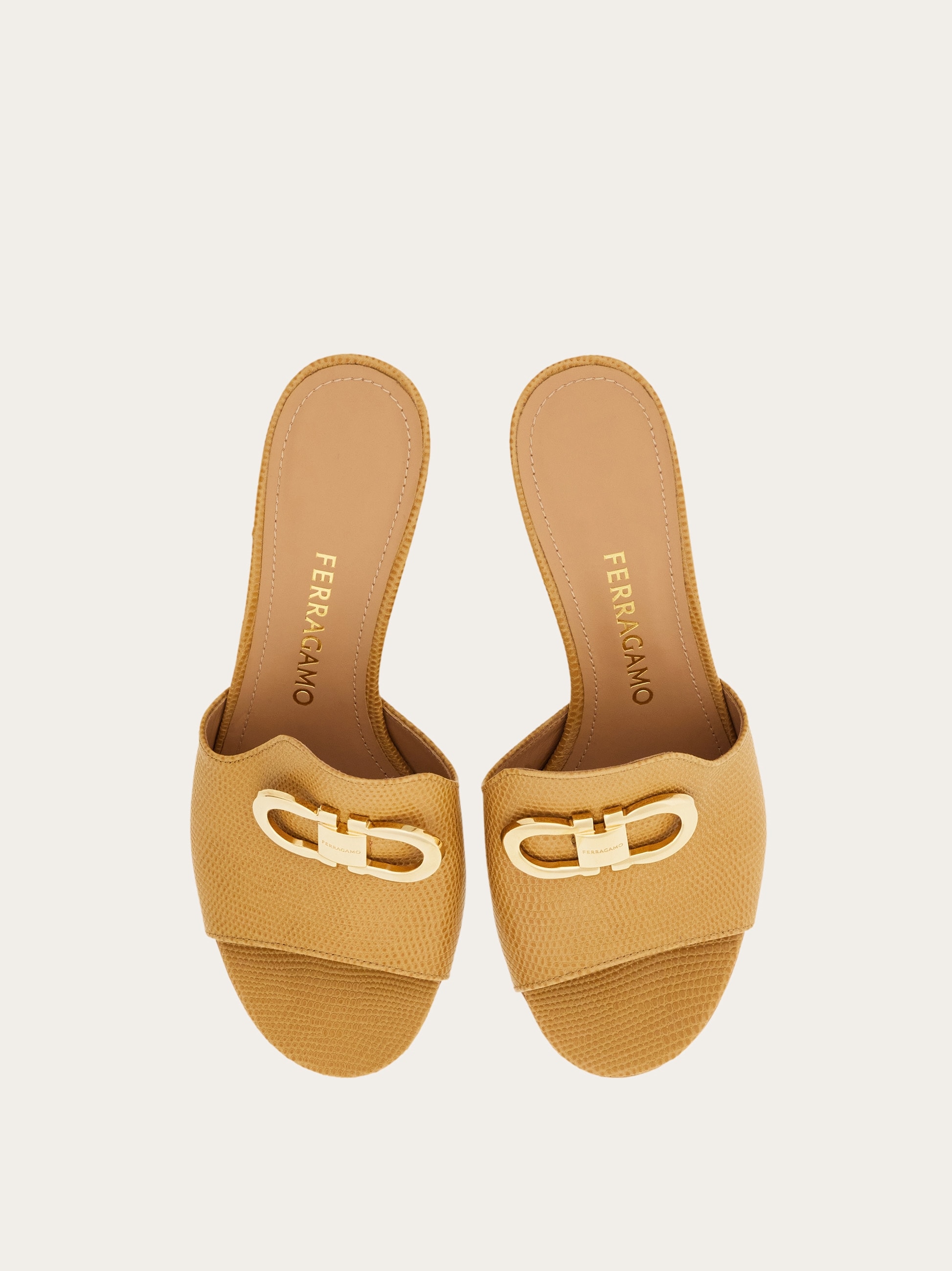 Mid heel mule with Gancini buckle - Women | Ferragamo