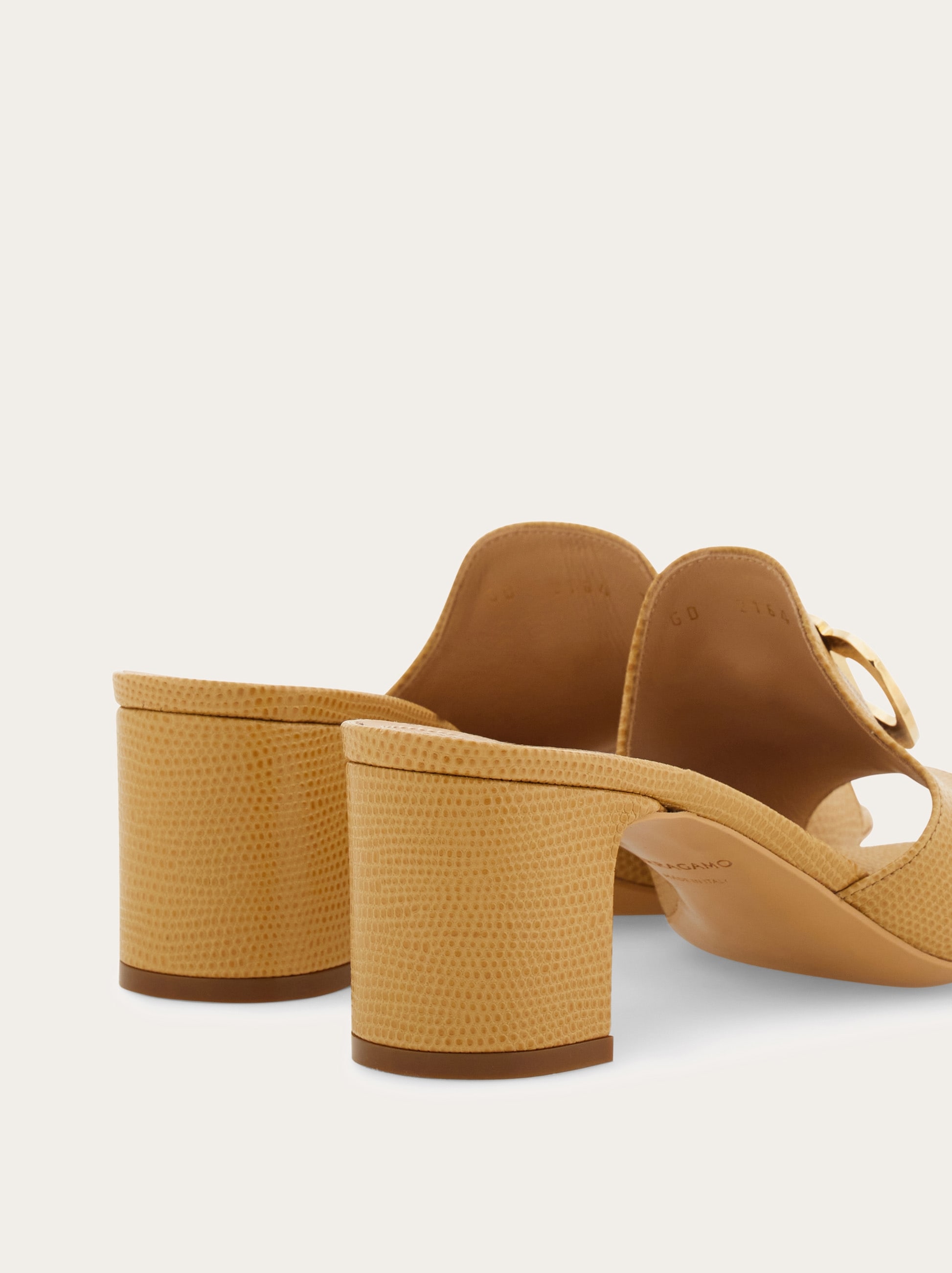 Mid heel mule with Gancini buckle - Women | Ferragamo