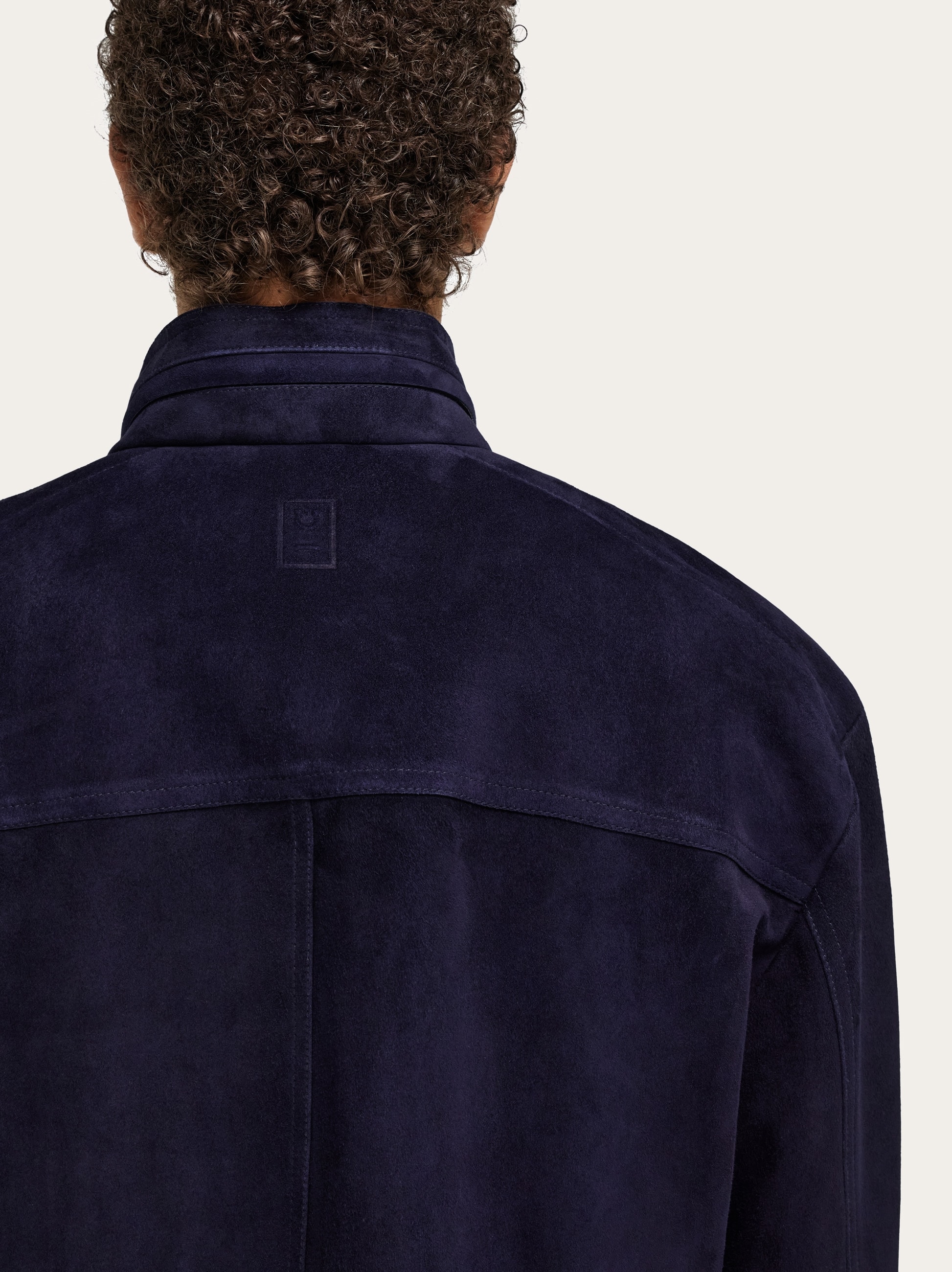 Salvatore Ferragamo ダークブルー ジャケット Ferragamo Leather Jacket | Blue | FARFETCH JO