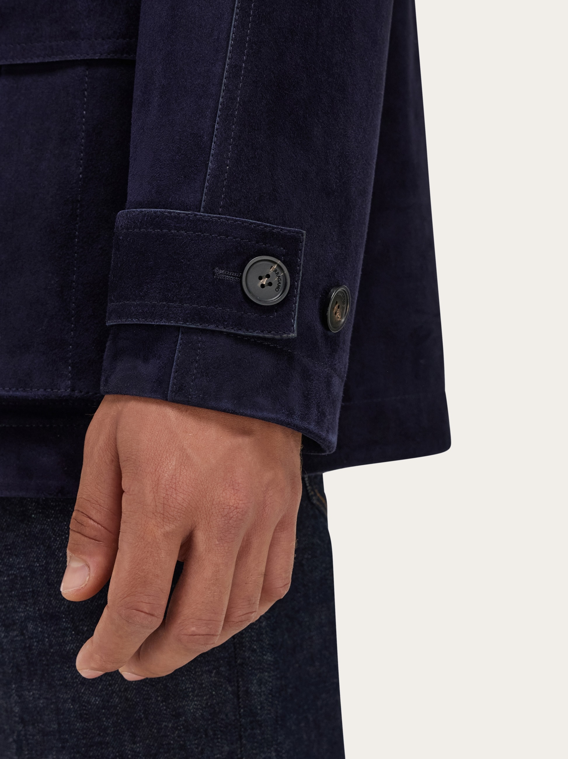 Suede blouson - Men | Ferragamo