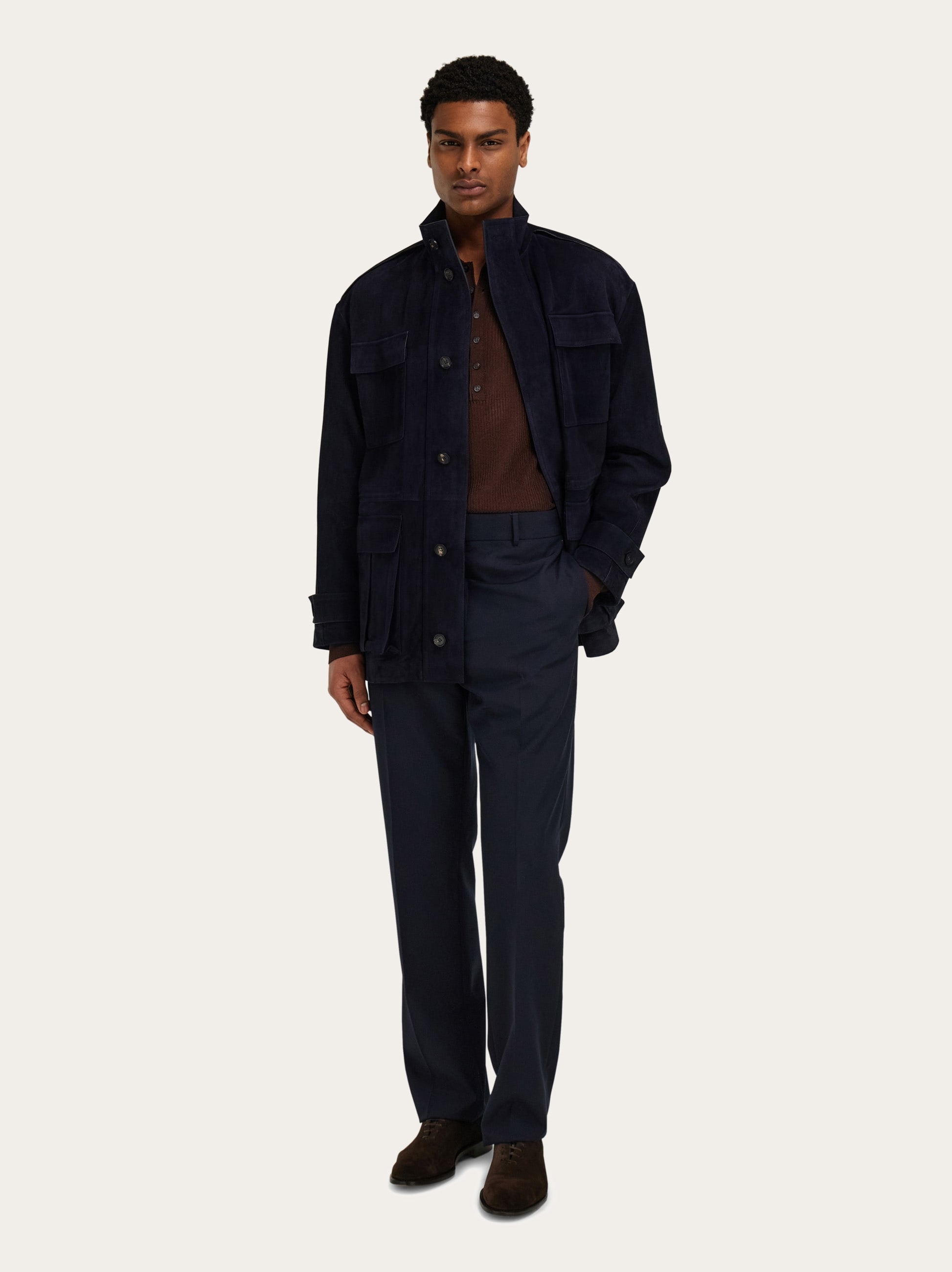 Suede blouson - Men | Ferragamo