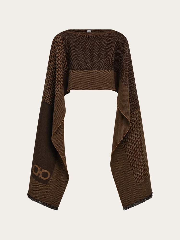 Jacquard cape Gallery image 1