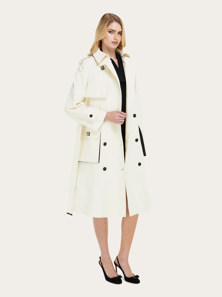 Trench in lino spalmato Gallery image 8