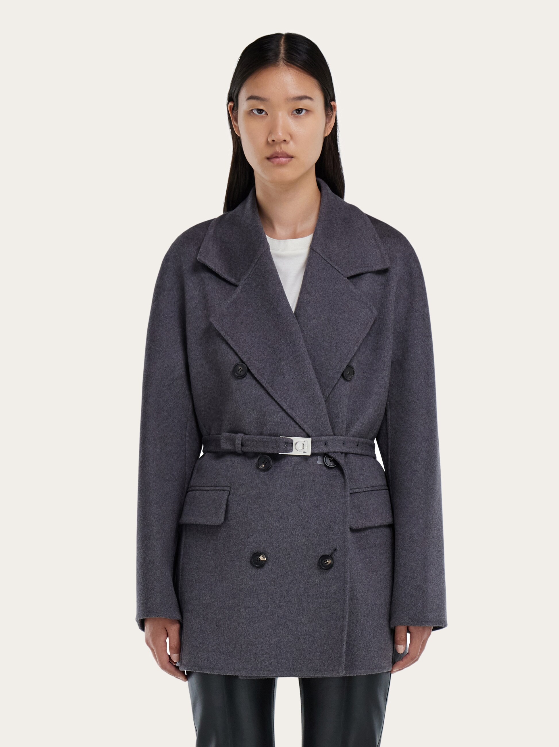 【イタリア製】Bergfabel ダブルフェイス　メランジウールジャケット ダブルフェイスウールジャケット（その他アウター）｜COS（コス）の