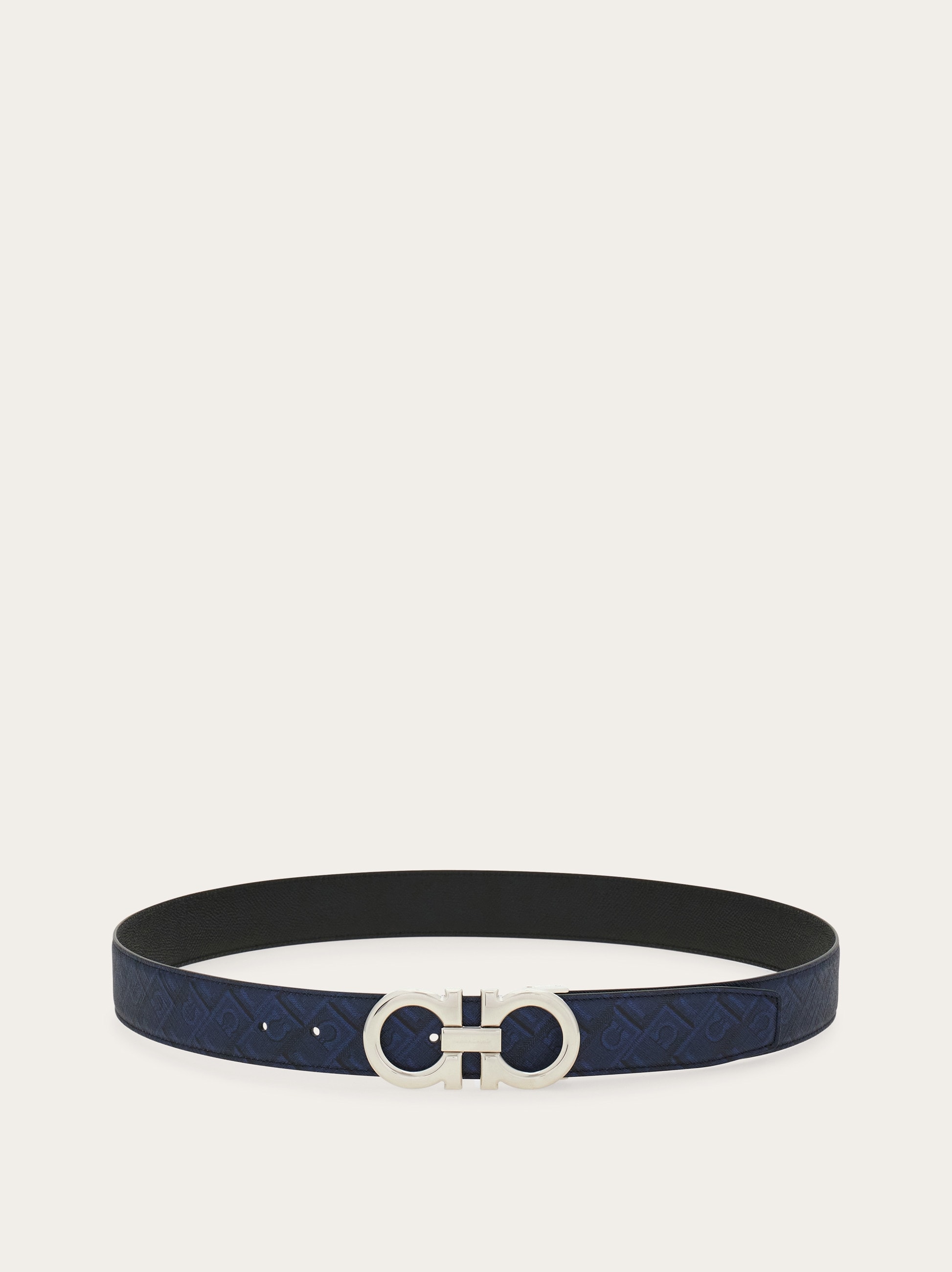 Reversible and adjustable Gancini belt - Men | Ferragamo