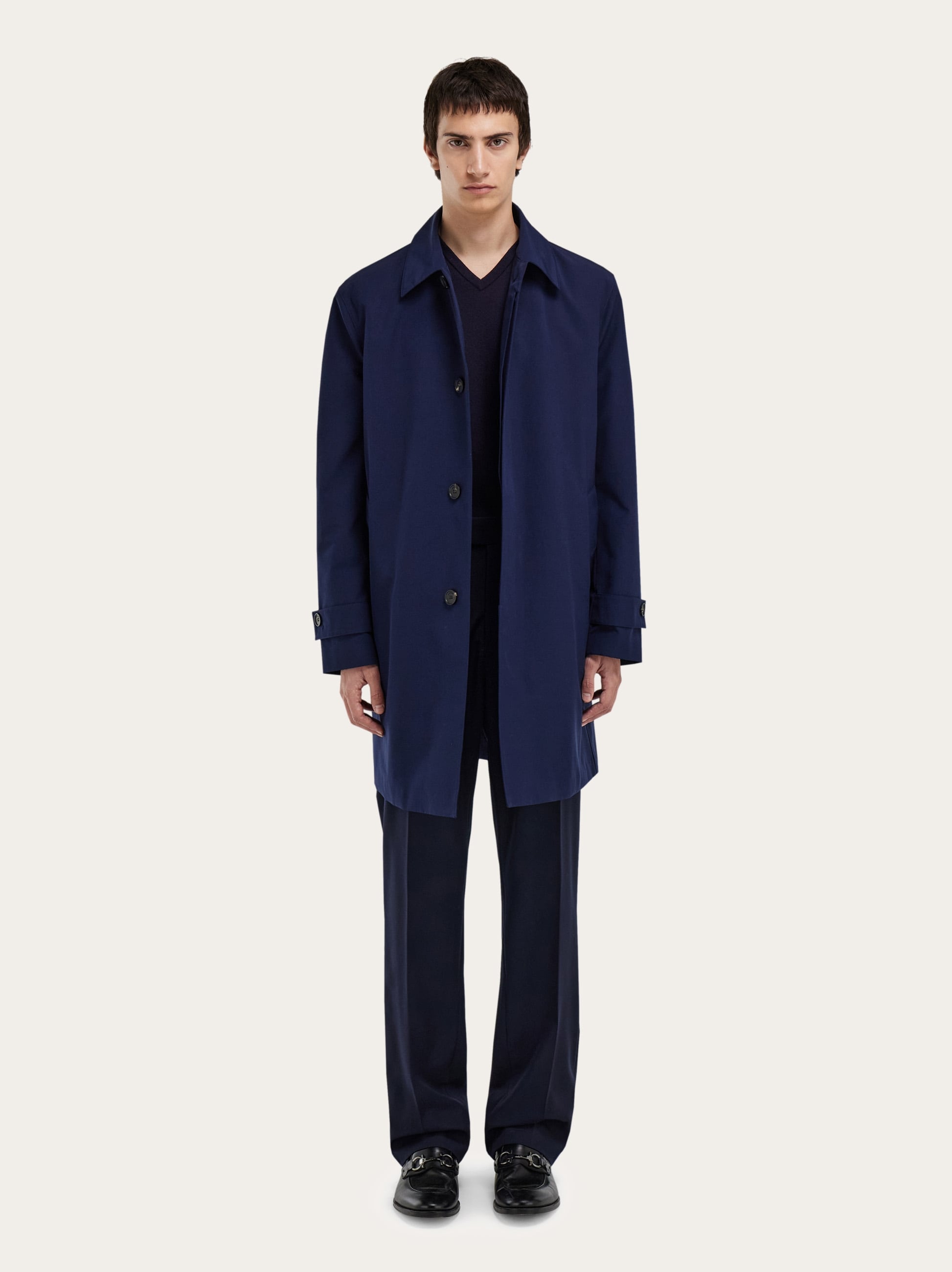 Salvatore Ferragamo トレンチコート US 6 Ferragamo トレンチコート | ブラック | FARFETCH JP