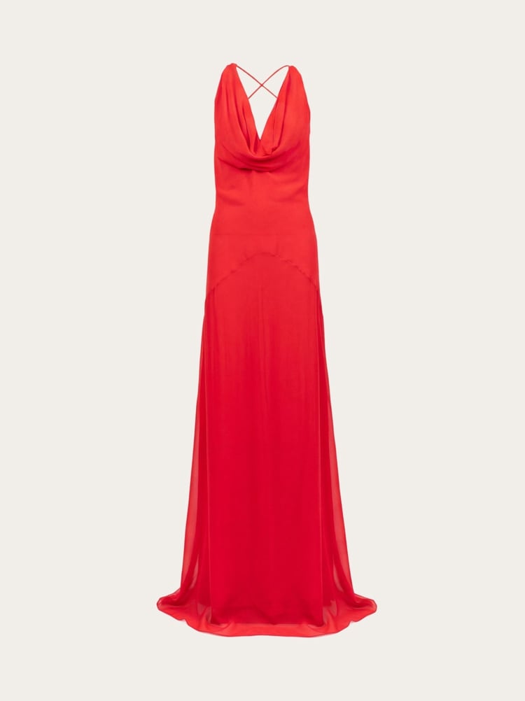 Silk evening dress Gallery image 1