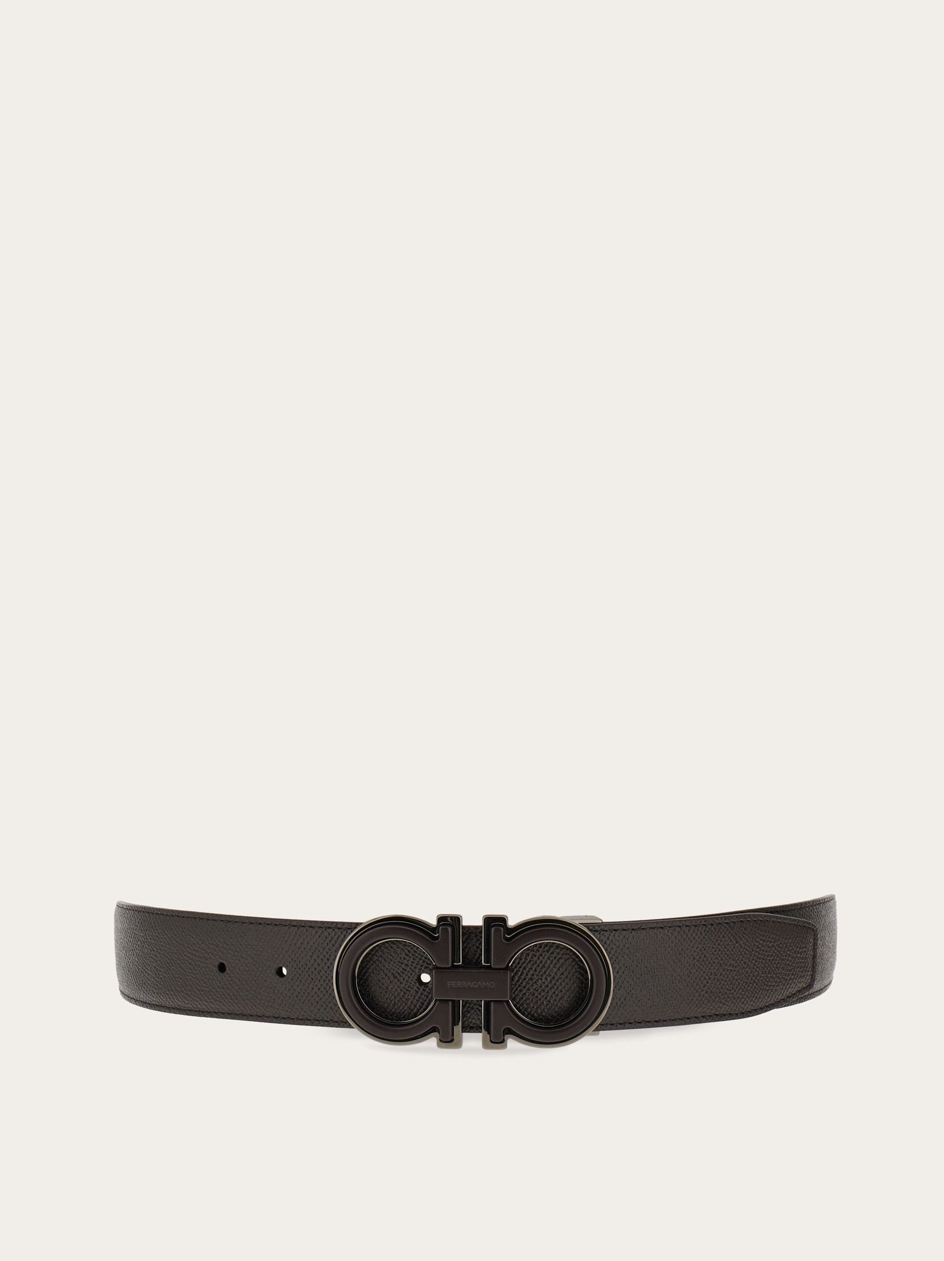 Reversible and adjustable Gancini belt - Men | Ferragamo
