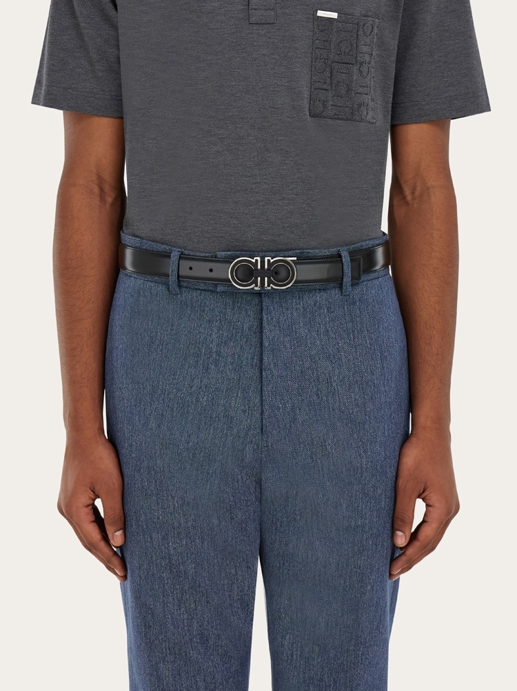 길이 조절이 가능한 리버서블 간치니 벨트 Gallery image 4