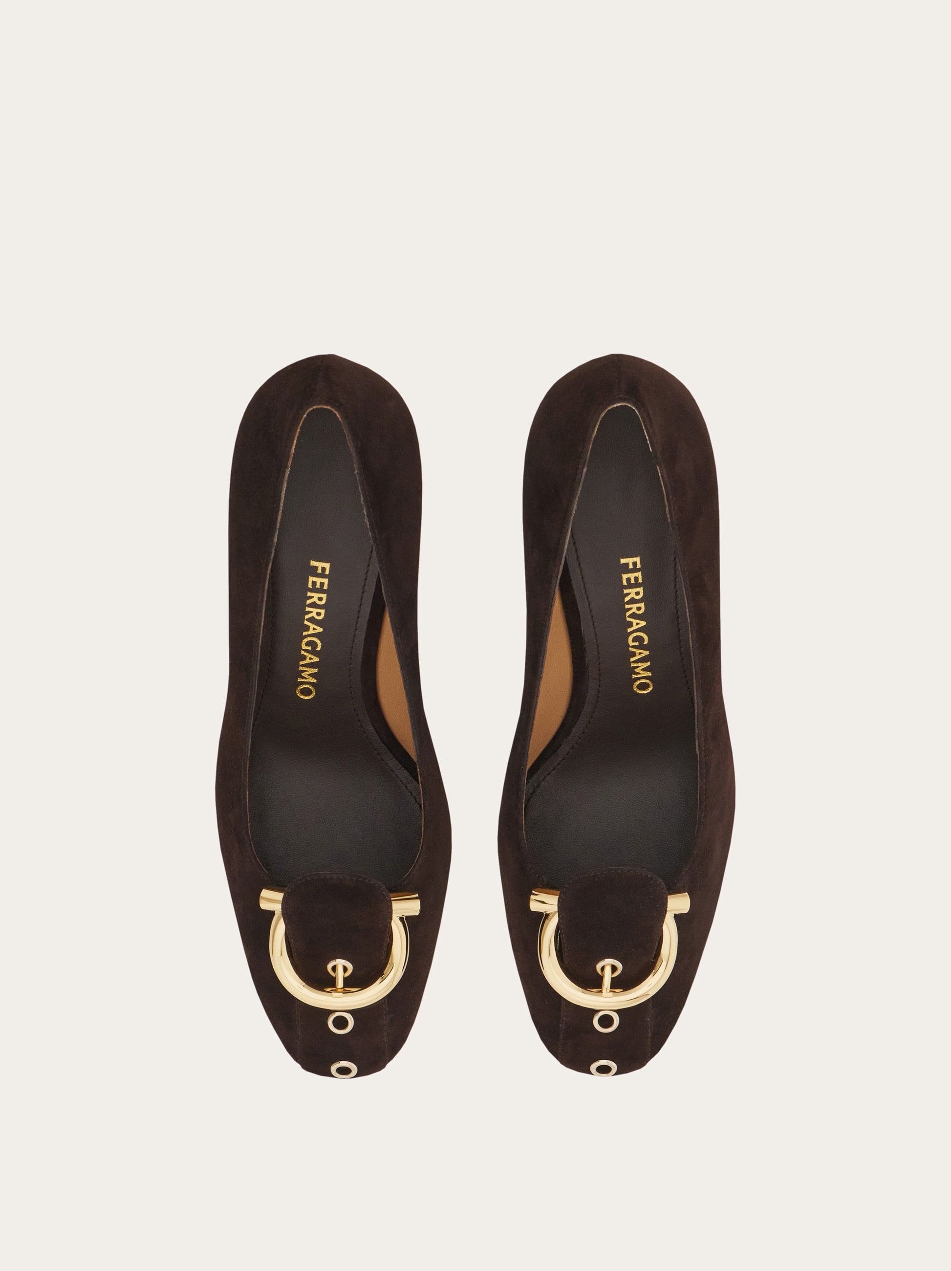 Gancini block heel pump - Women | Ferragamo